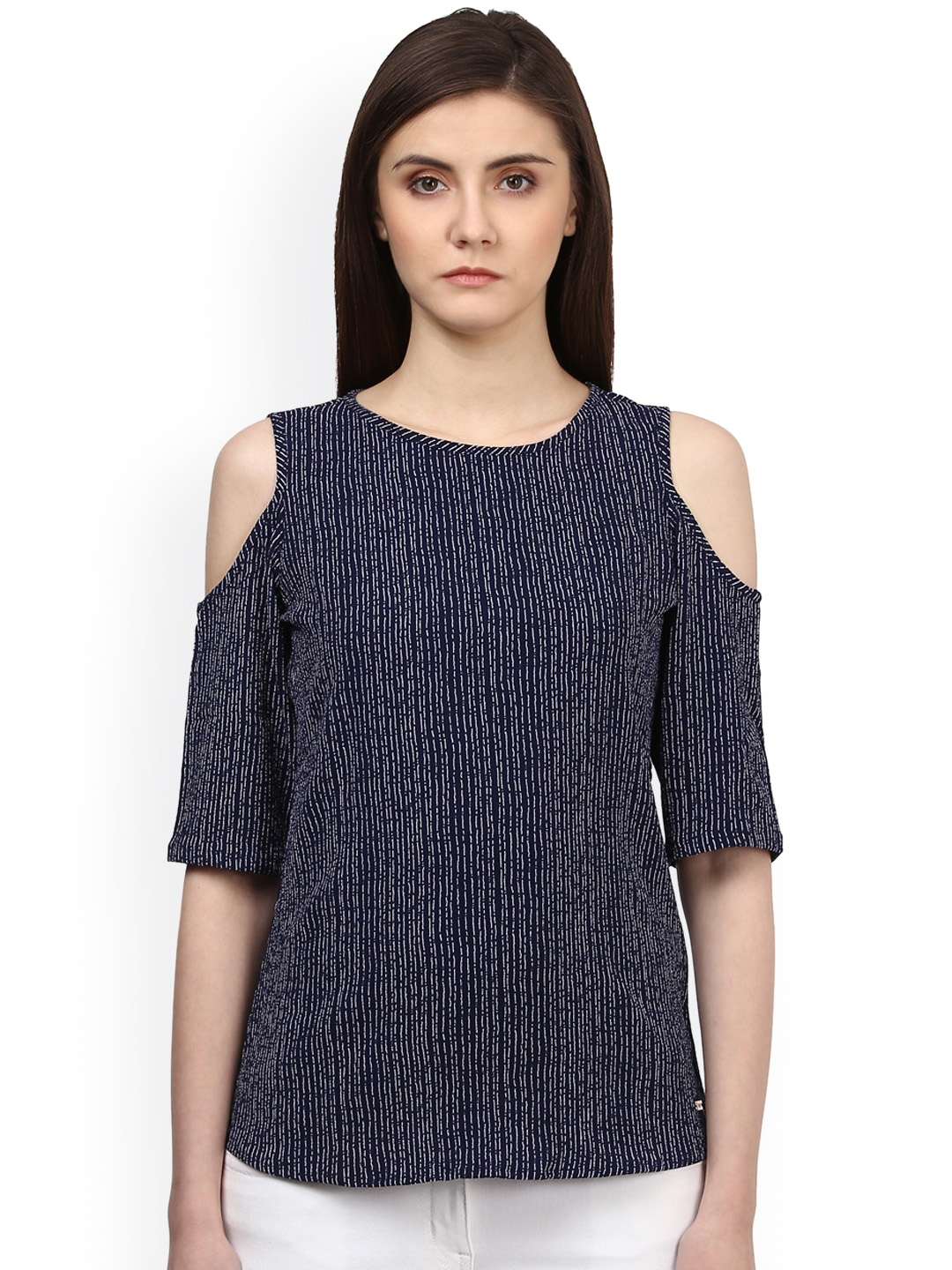 

Park Avenue Women Blue Printed Top