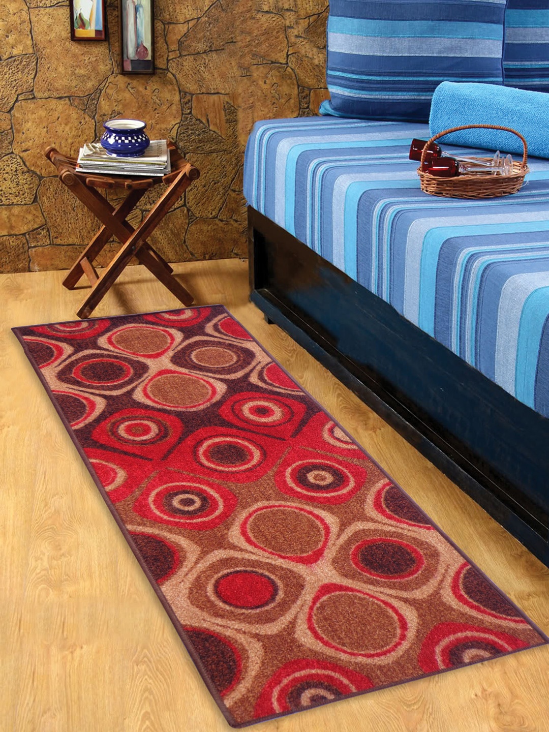 

Status Red Patterned Floor Runner