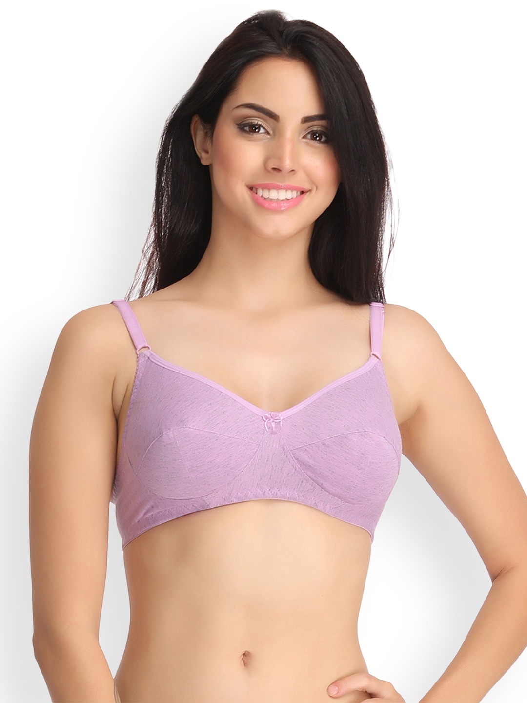 

Clovia Purple Solid Non-Wired Non Padded T-shirt Bra BR0793X12