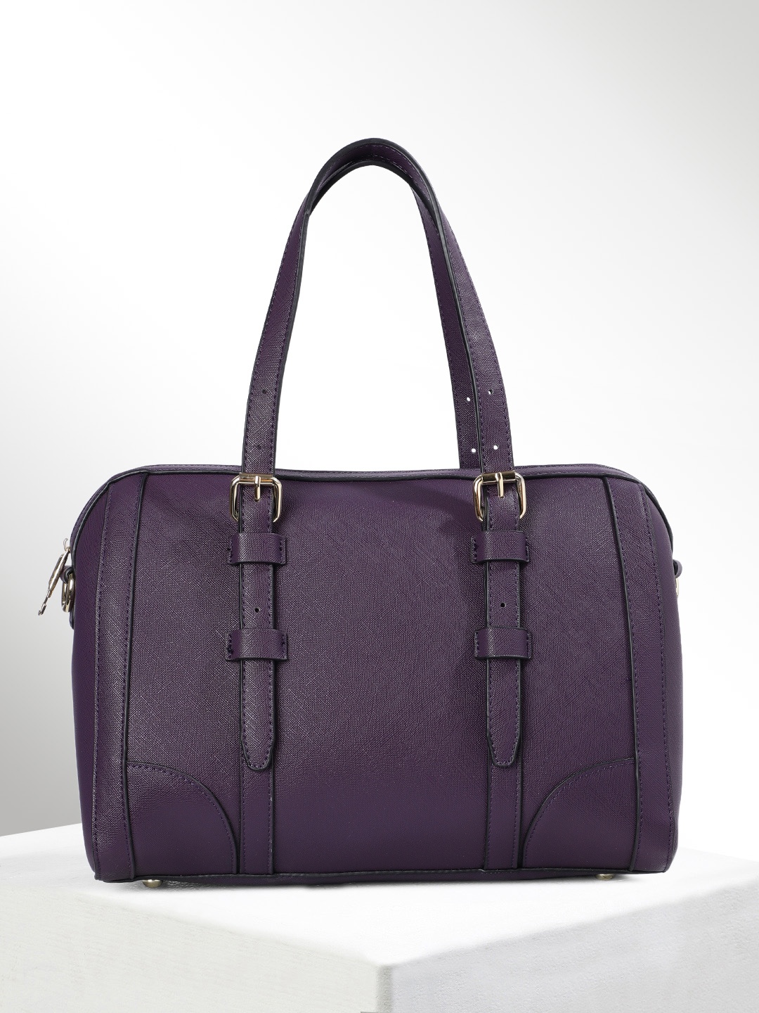 

CORSICA Purple Textured Handheld Bag