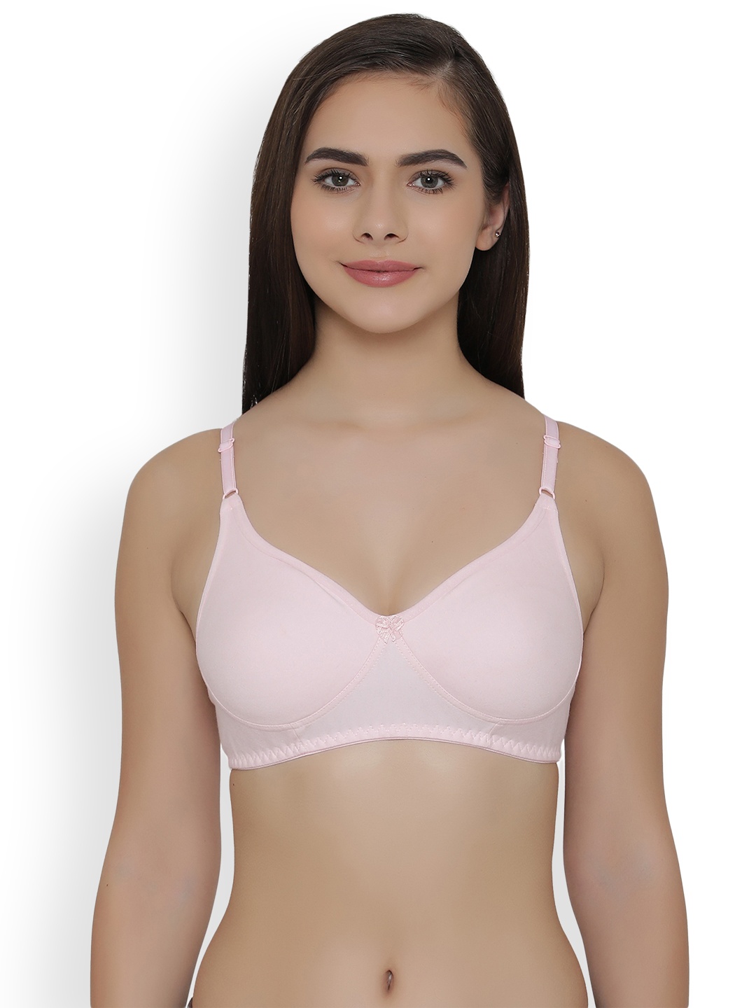

Clovia Pink Solid Non-Wired Non Padded Everyday Bra