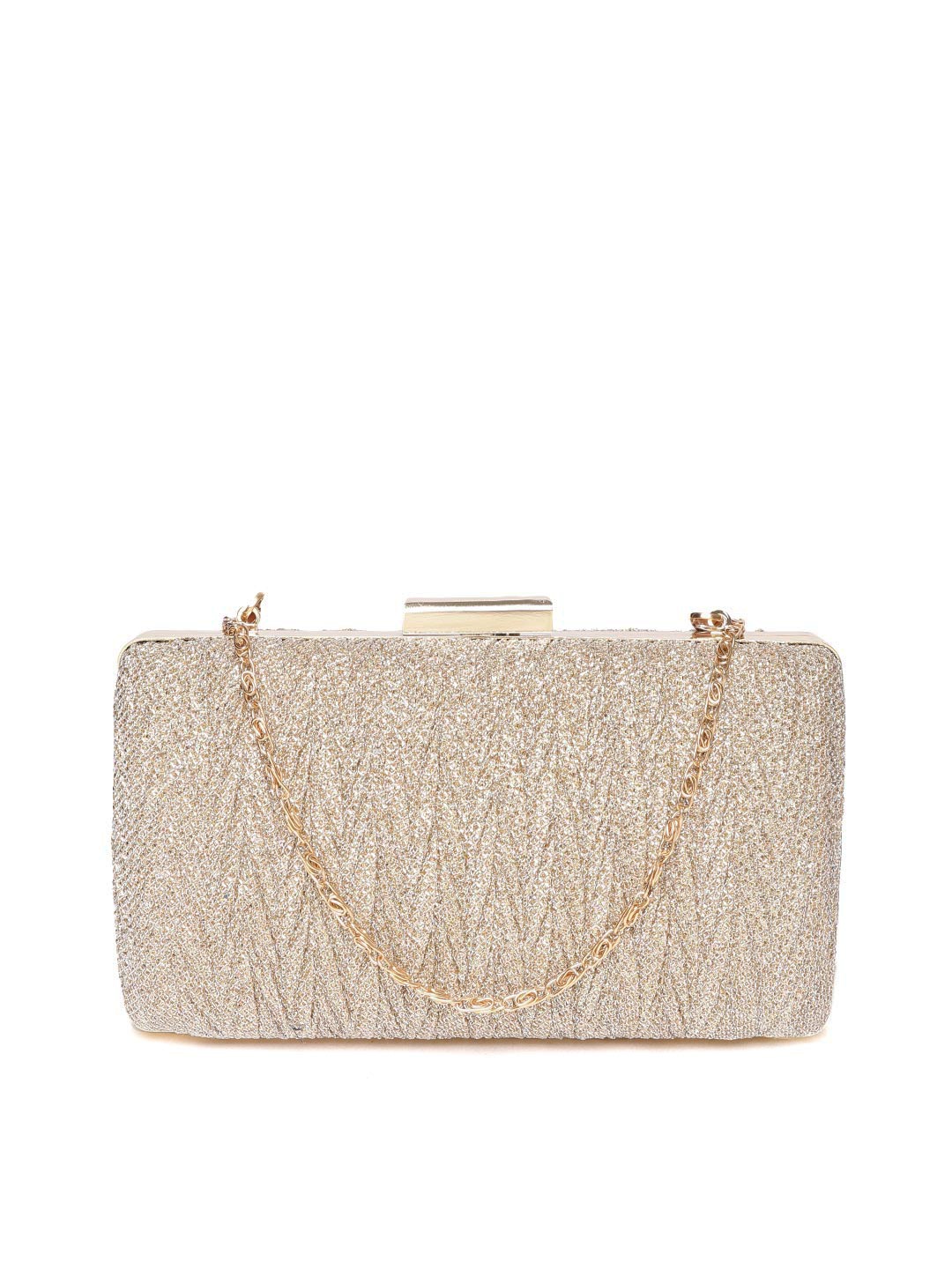 

Anouk Gold-Toned Textured Clutch