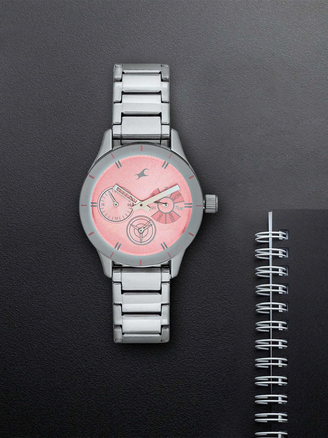 

Fastrack Women Pink Analogue Watch NK6078SM07_OR