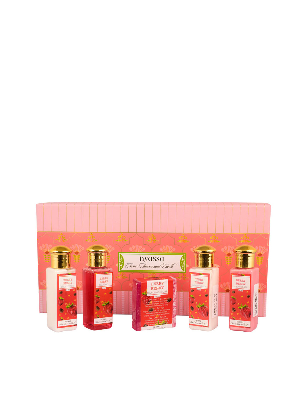 

Nyassa Unisex Berry Berry Bath Ritual Gift Set 250 g, Pink