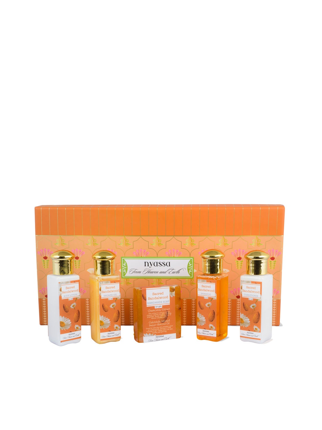 

Nyassa Unisex Sacred Sandalwood Bath Ritual Gift Set, Orange