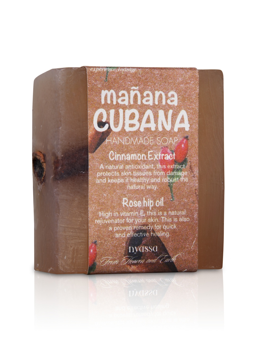 

Nyassa Unisex Manana Cubana Handmade Soap 150g, Brown