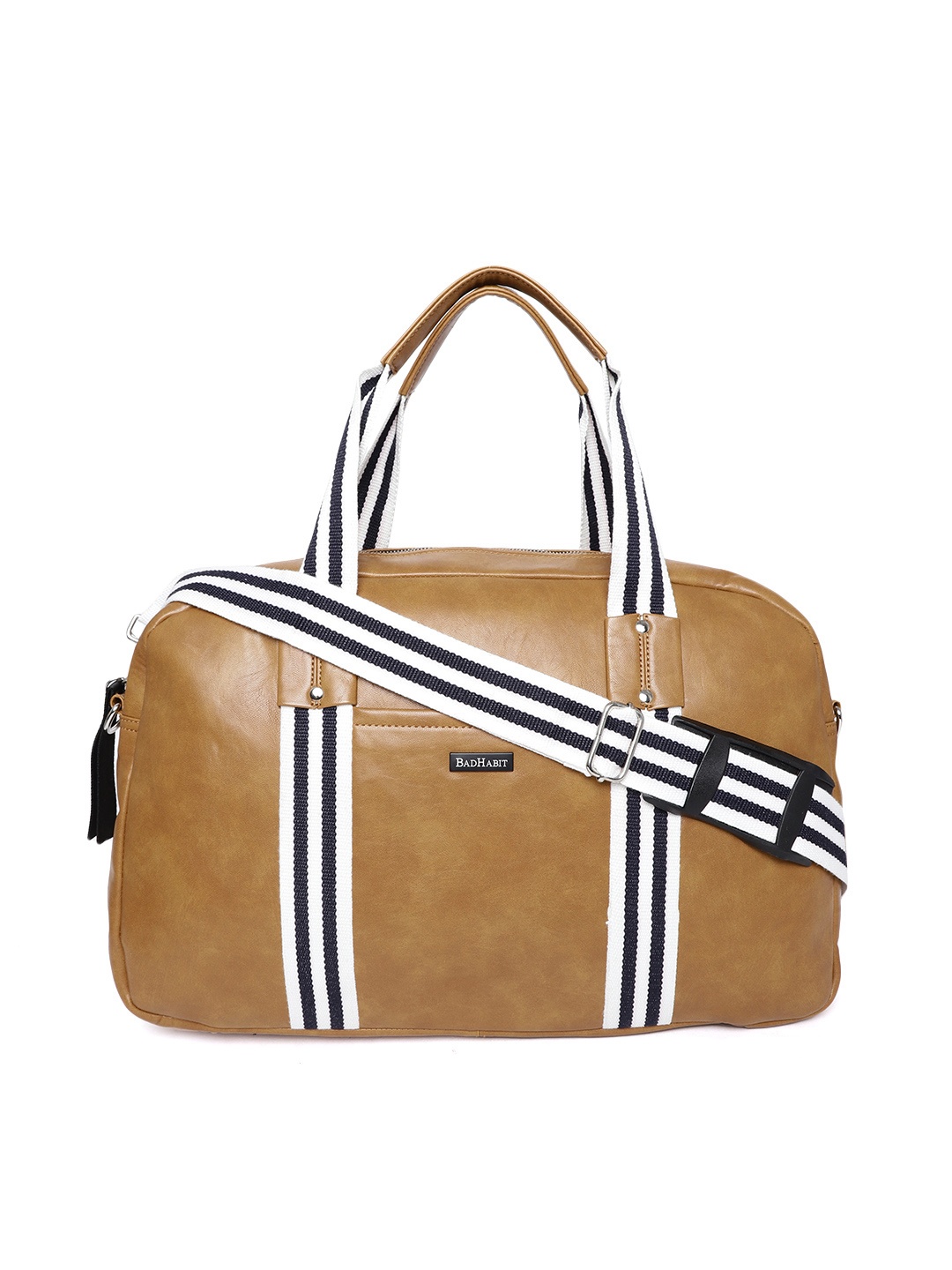 

BAD HABIT Unisex Tan Brown Duffle Bag