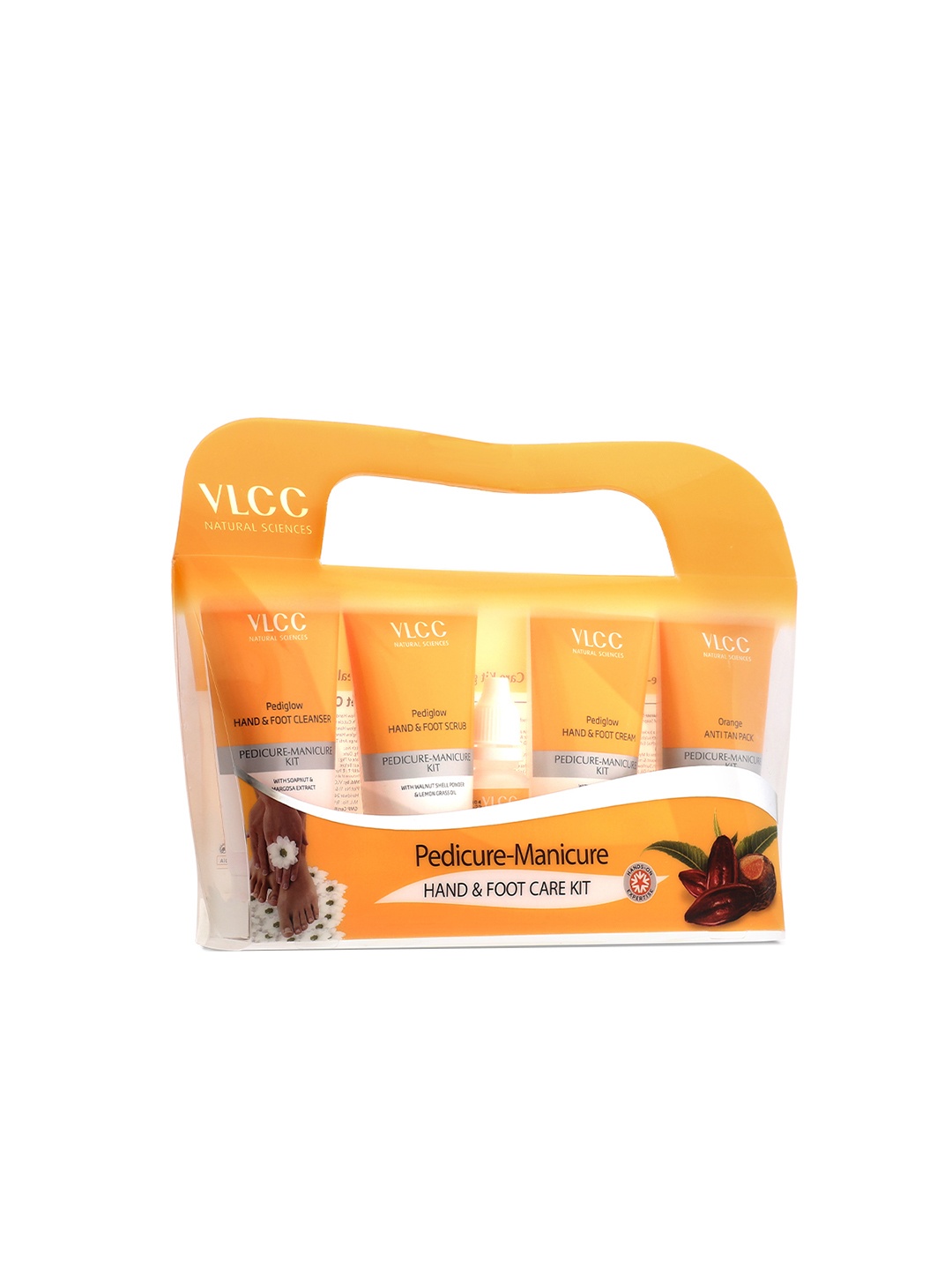 

VLCC Pedicure-Manicure Hand & Foot Kit for Hand & Foot Cleanser - 150g + 60ml, Yellow