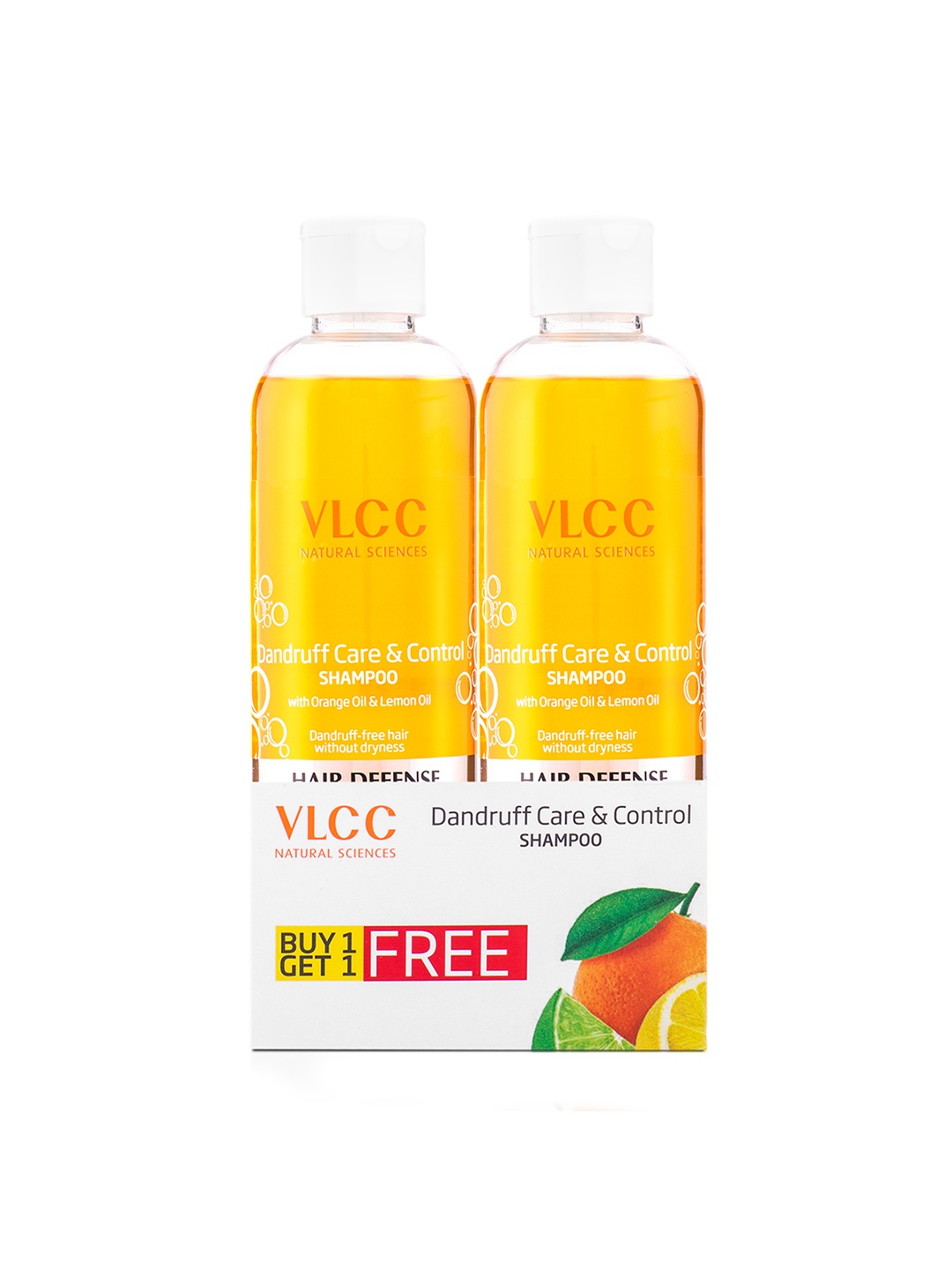 

VLCC Dandruff Care & Control Shampoo - 350 ml Each - Buy 1 Get 1, White