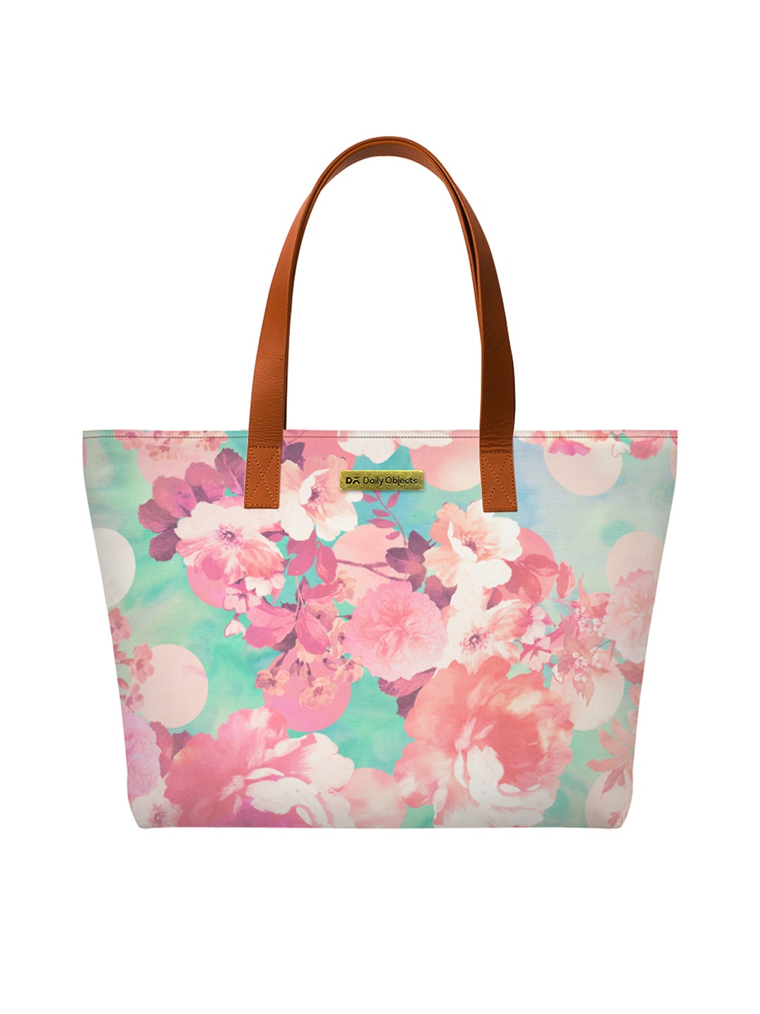 

DailyObjects Pink & Blue Printed Tote Bag