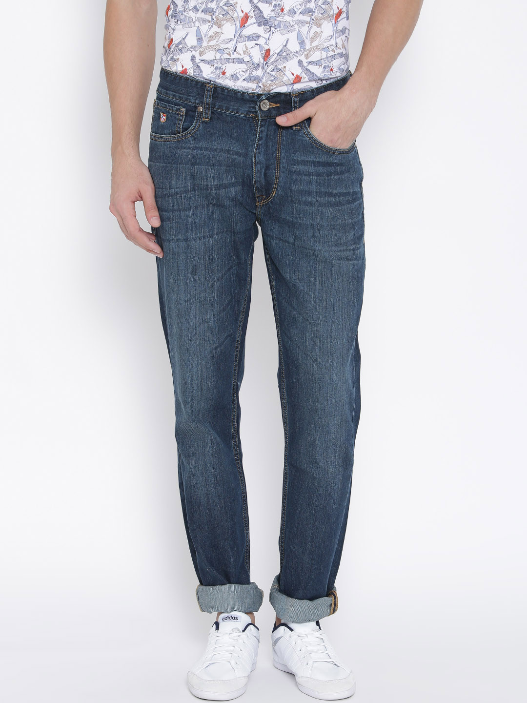 

U.S. Polo Assn. Men Blue Slim Tapered Fit Jeans