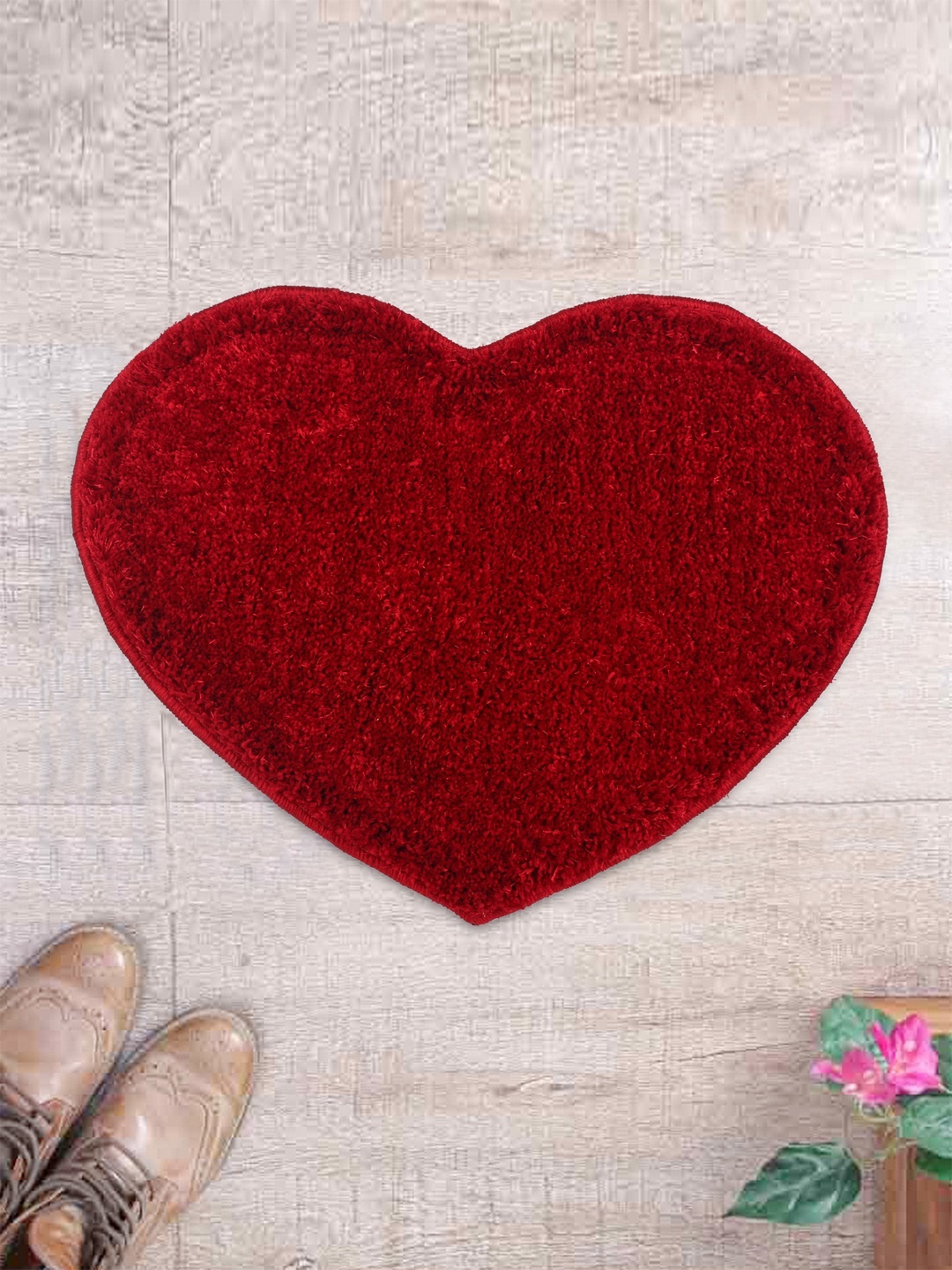 

ROMEE Red Heart-Shaped Doormat