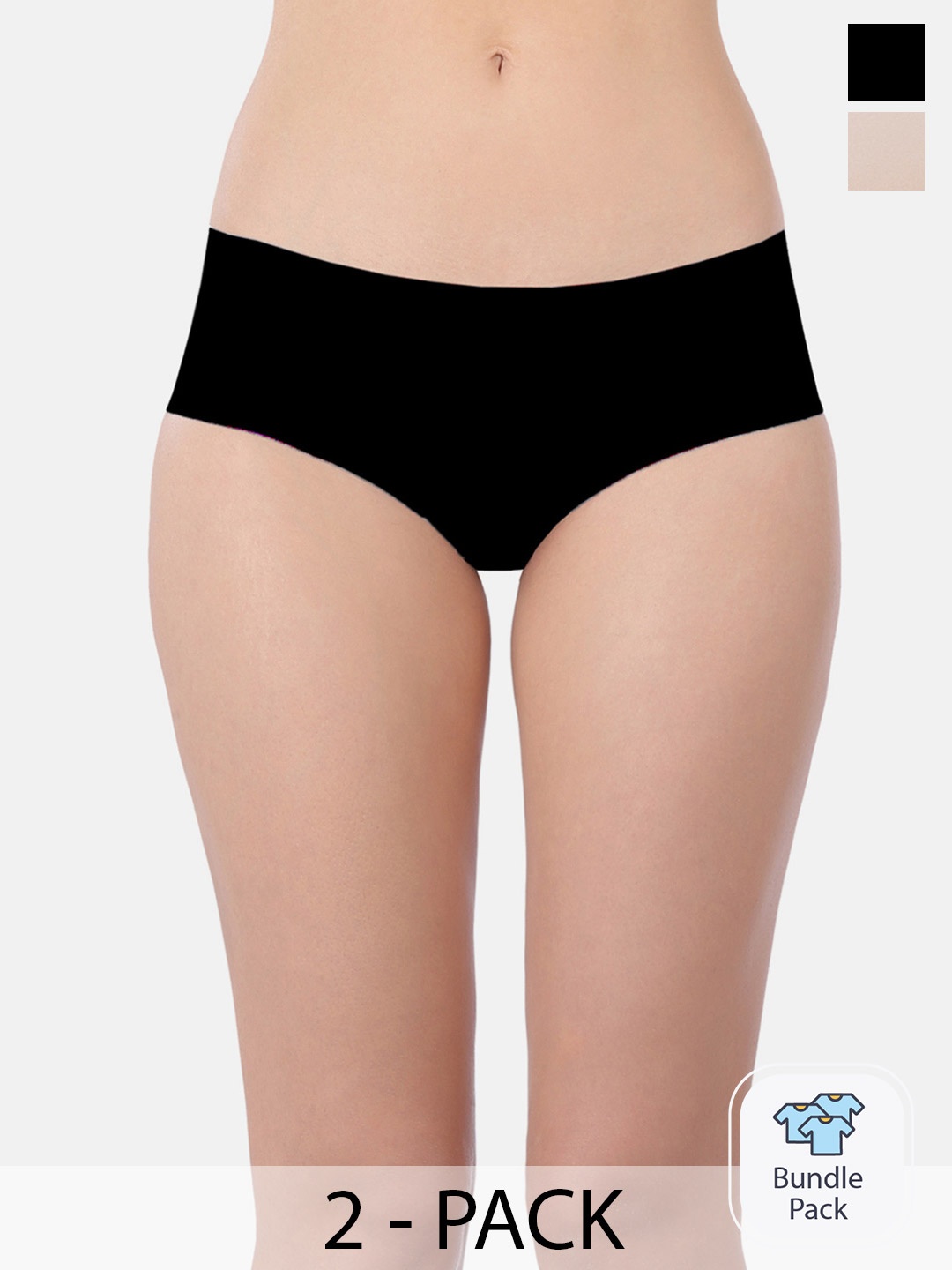 

Triumph Stretty Skinfit 15 Hipster Brief - Pack of 2, Black