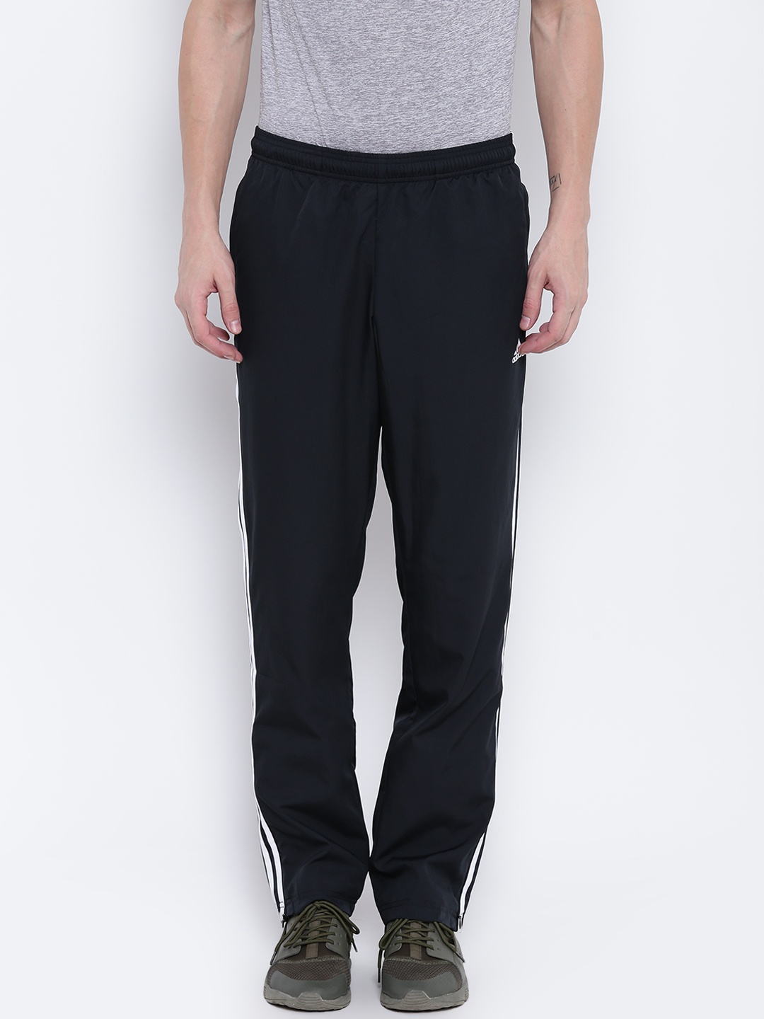 

ADIDAS Men Black Essential 3 Stripes WVN Track Pants