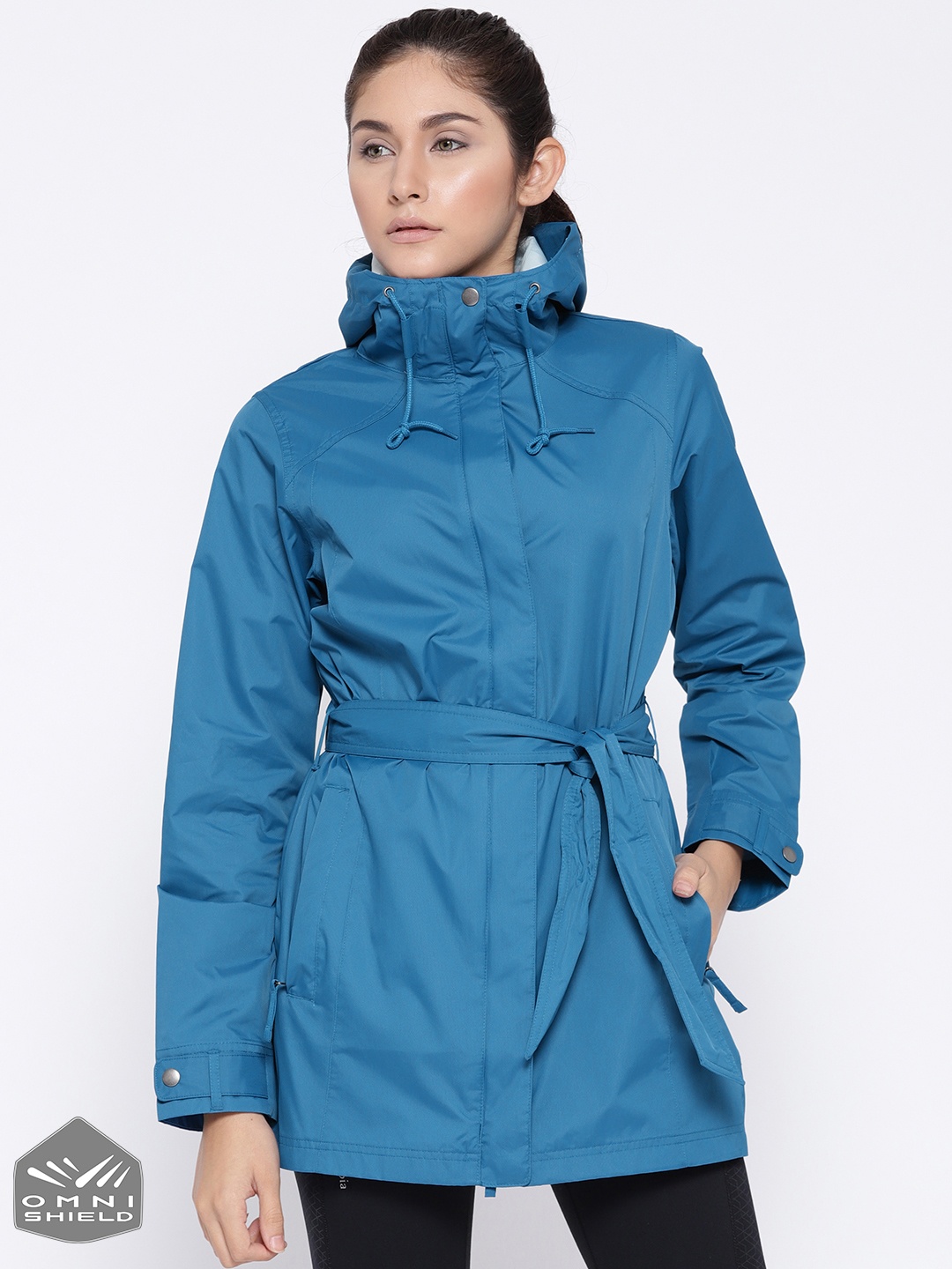 

Columbia Blue Pardon My Trench Rain Jacket