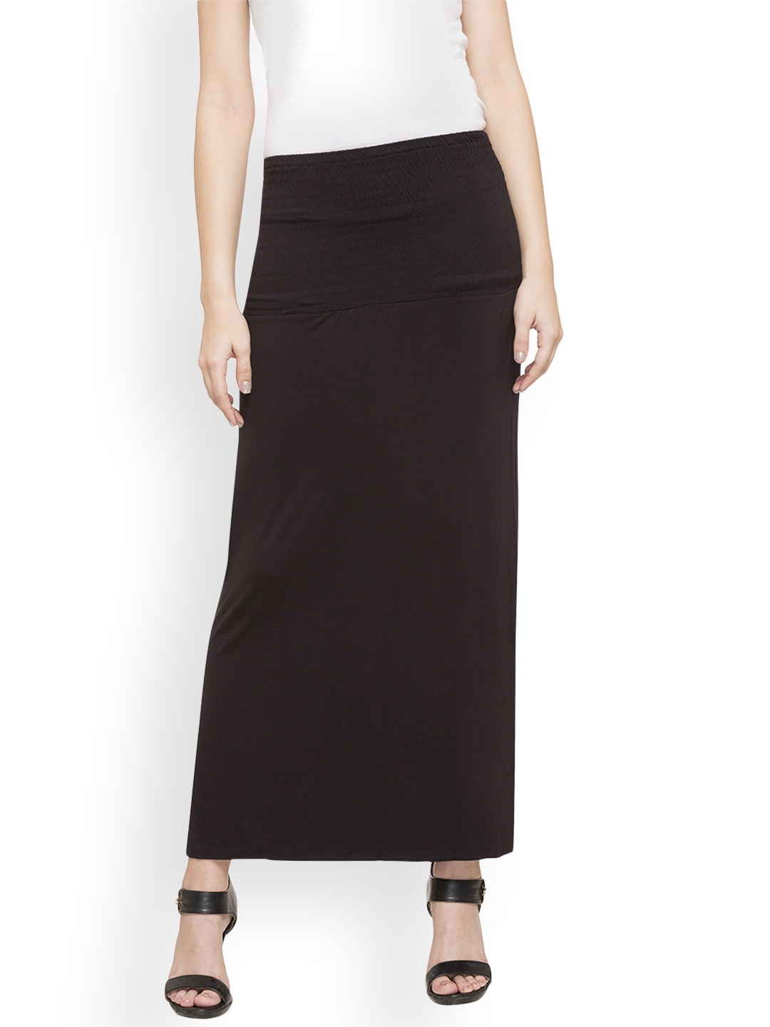 

Globus Women Brown Solid Straight Skirt