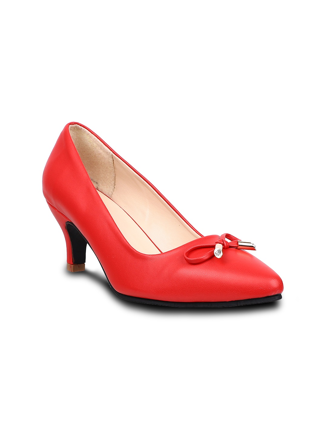 

SHUZ TOUCH Women Red Solid Pumps