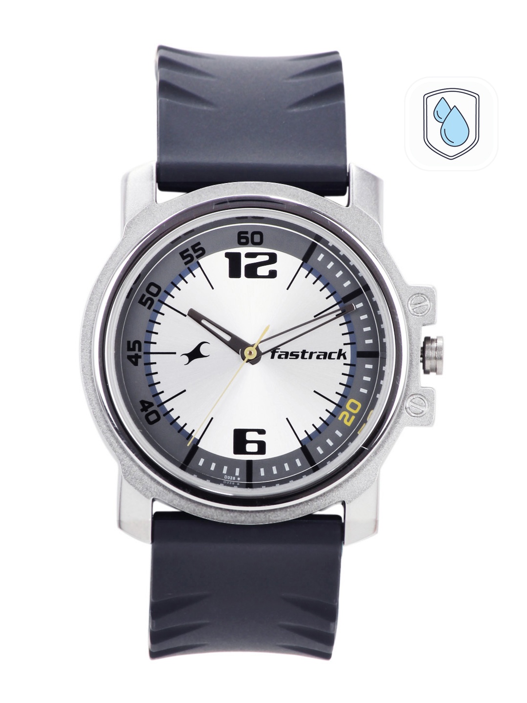 

Fastrack Men Grey & Silver-Toned Analogue Watch NA3039sp01