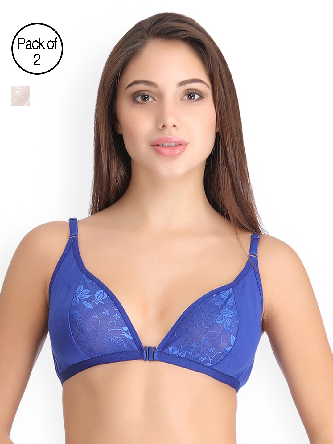 

Clovia Pack Of 2 Bra, Blue