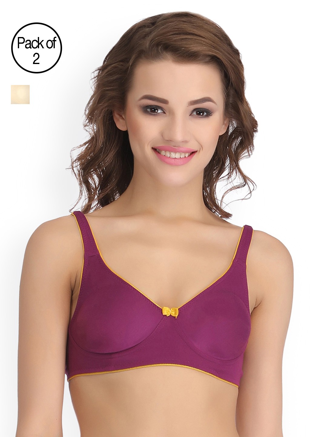 

Clovia Pack Of 2 Bra, Cream
