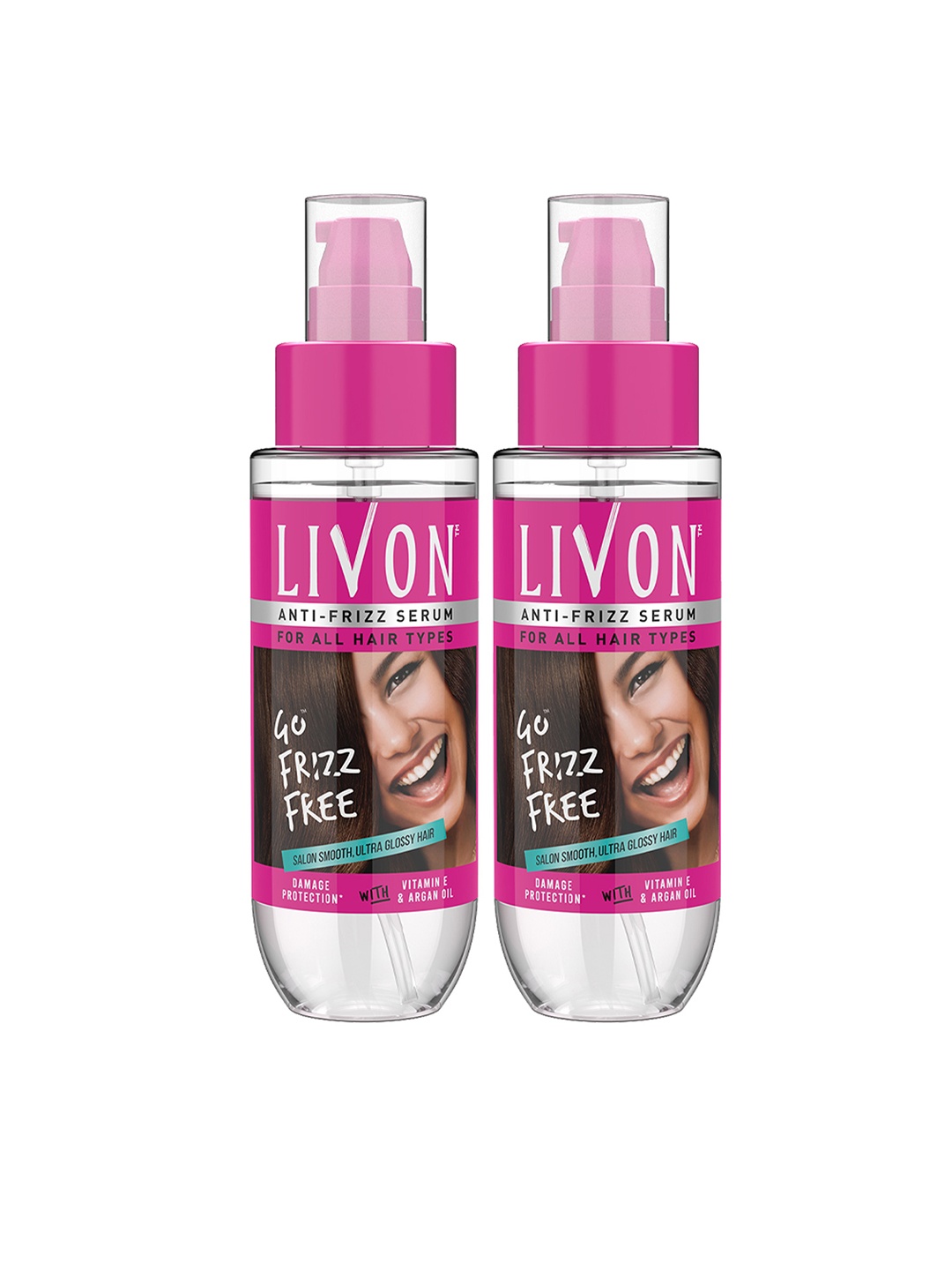 

Livon Set of 2 Hair Serums, White