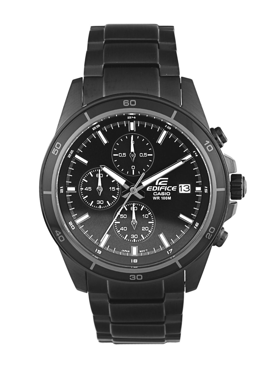 

CASIO Men EDifice EFR-526BK-1A1VUDF Black Analog Dial Black Stainless Steel Band EX206