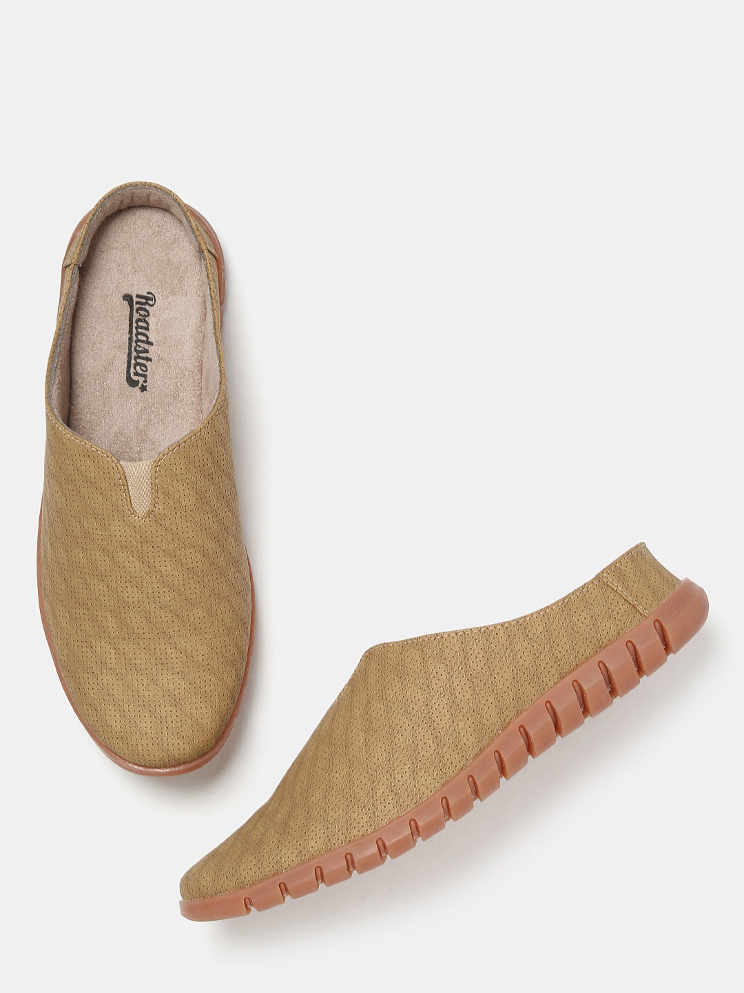 

Roadster Men Tan Brown Textured Shoe-Style Sandals