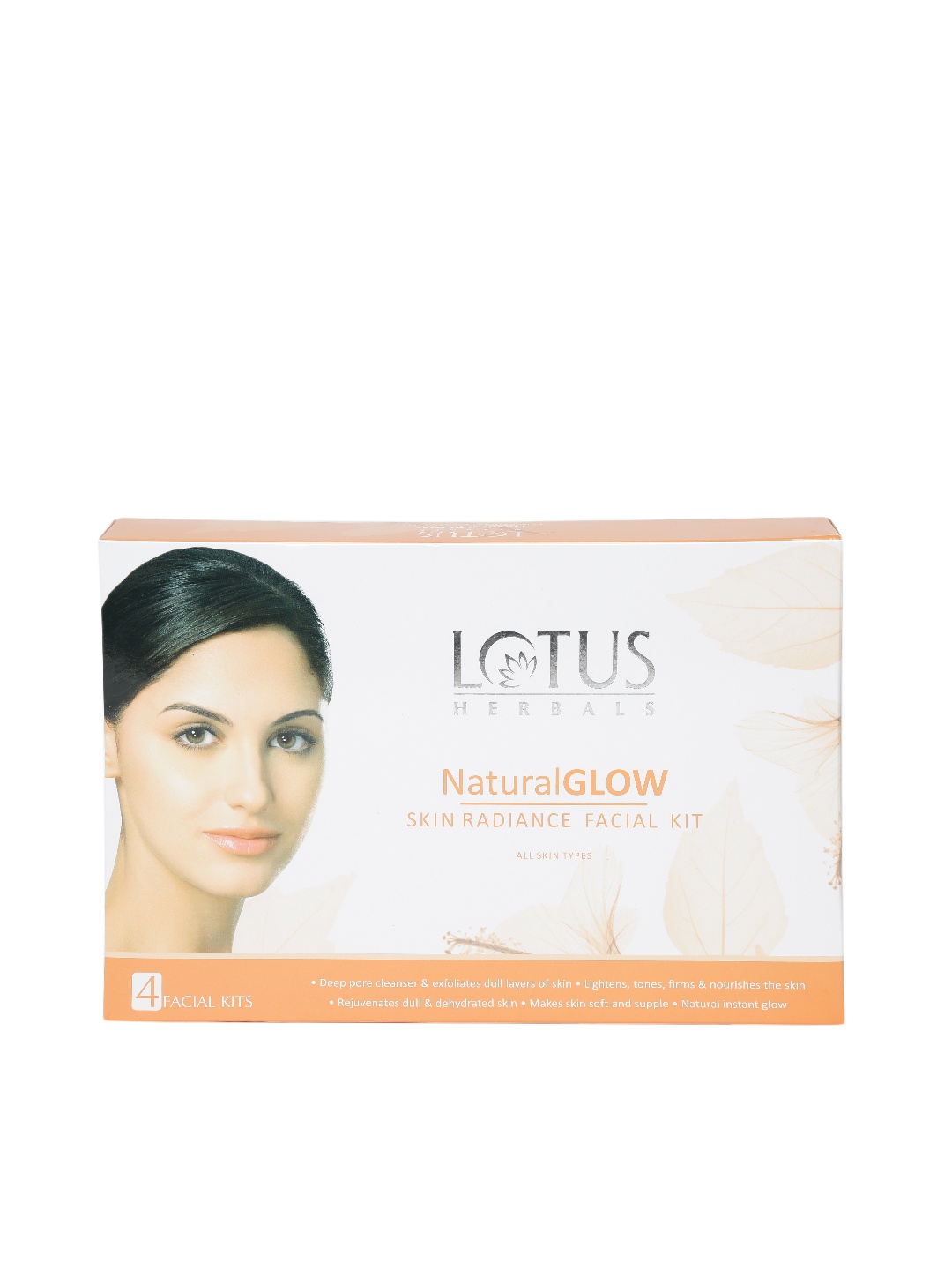 

Lotus Herbals Sustainable Set of 4 NaturalGLOW Skin Radiance Facial Kits, White