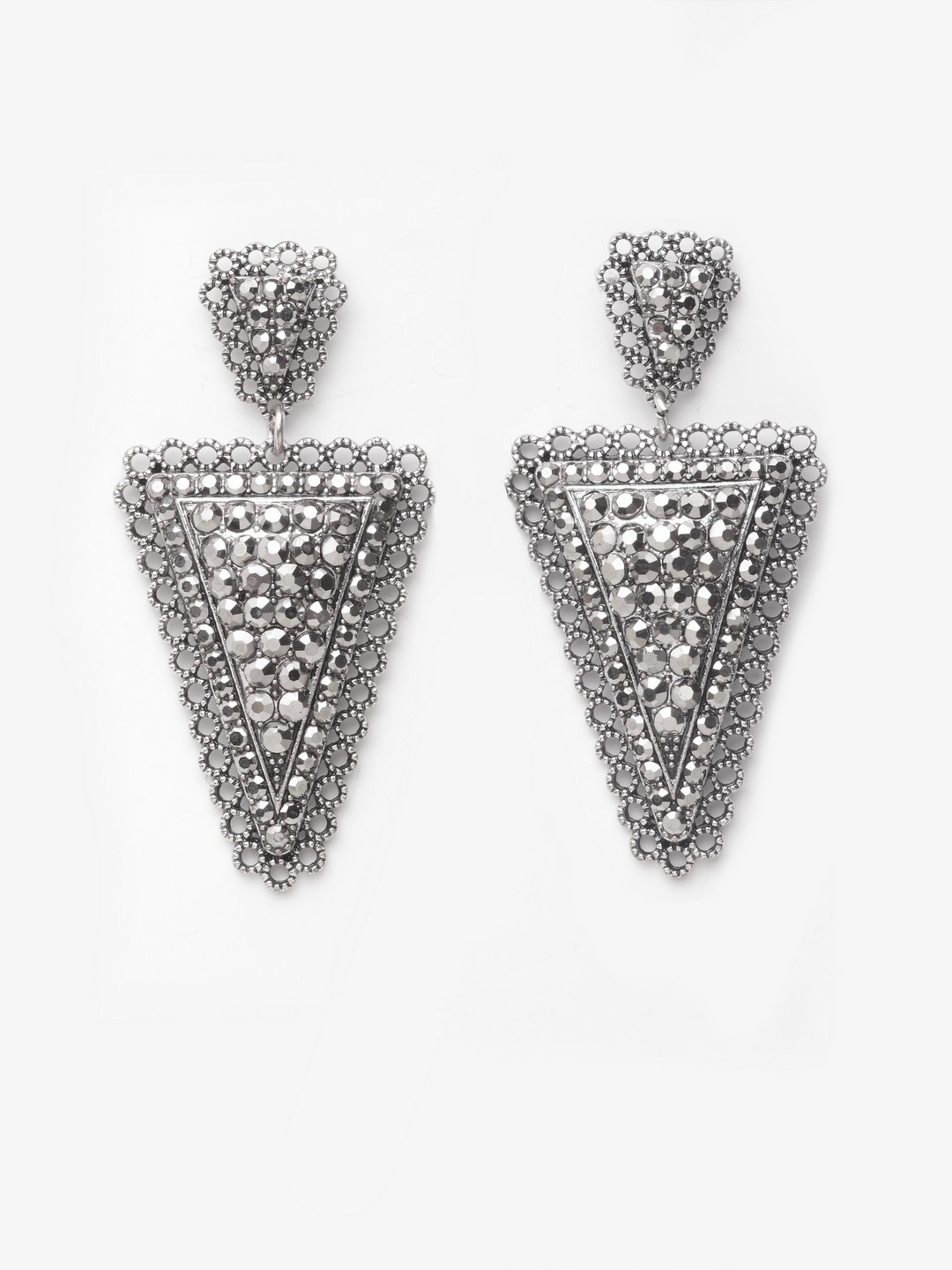 

Moedbuille Charcoal Contemporary Drop Earrings