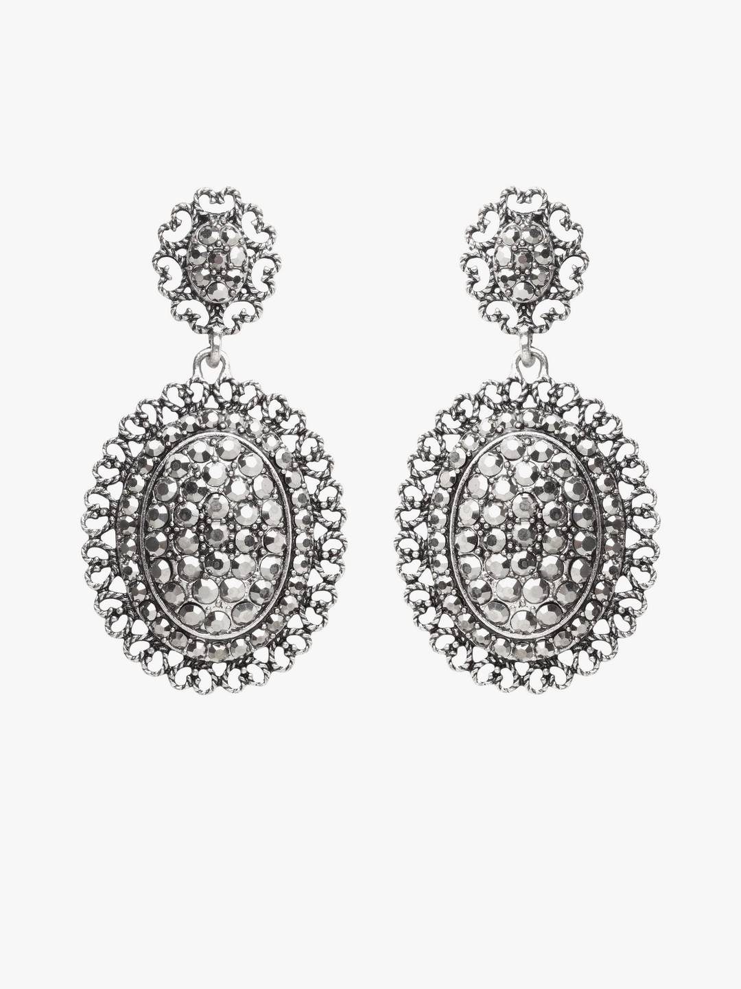 

Moedbuille Charcoal Contemporary Drop Earrings