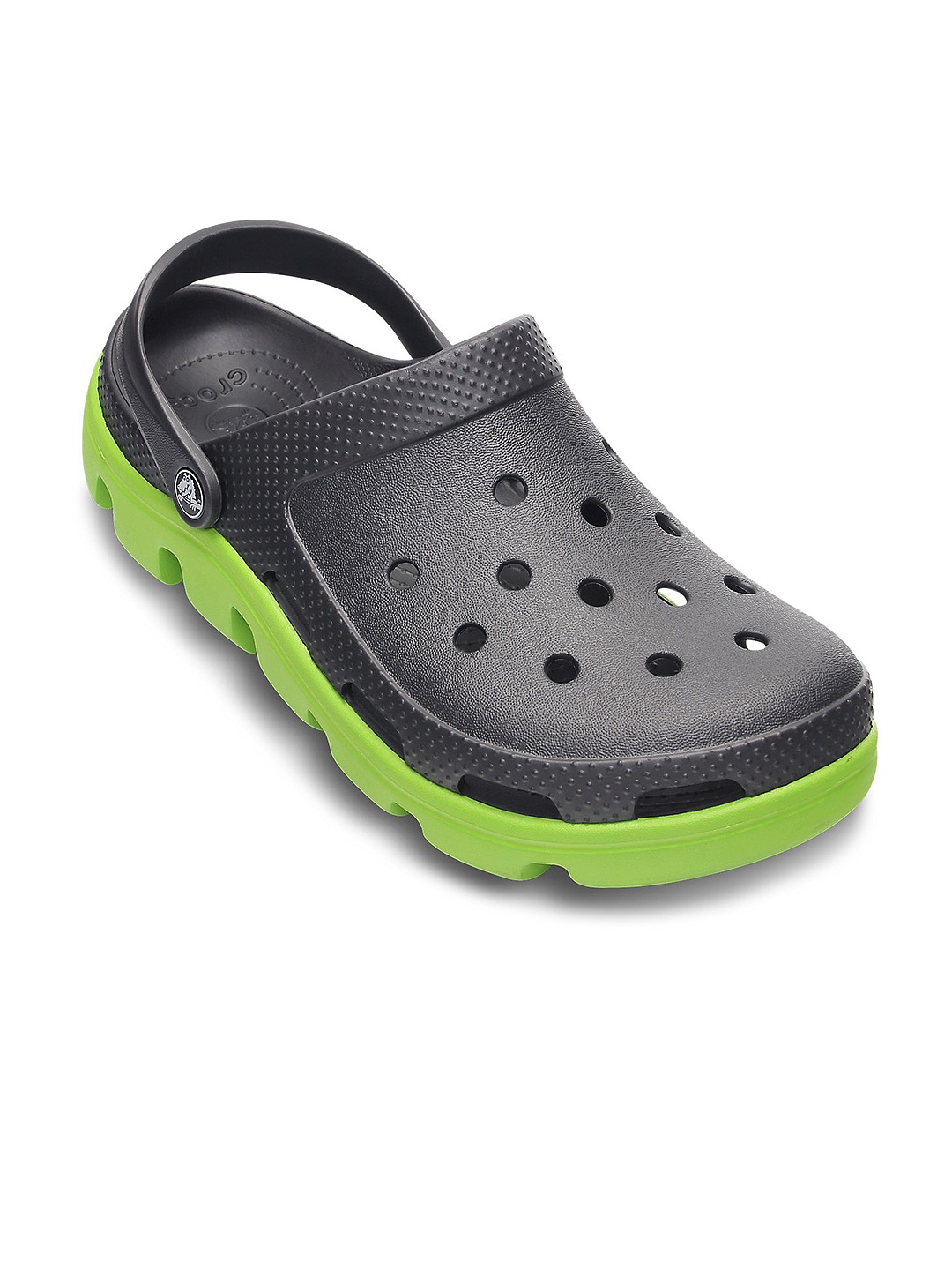 

Crocs Duet Unisex Black Green Clogs