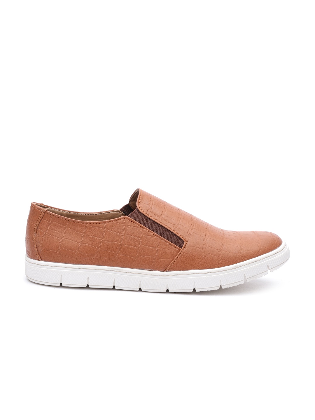

Carlton London Men Tan Slip-On Sneakers