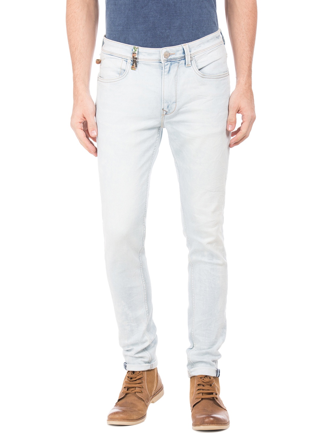 

Ed Hardy Men Blue Slim Fit Mid-Rise Clean Look Stretchable Jeans