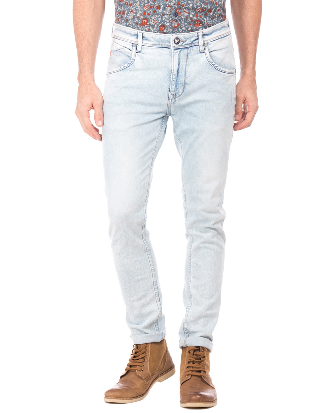 

Ed Hardy Men Blue Slim Fit Mid-Rise Clean Look Stretchable Jeans