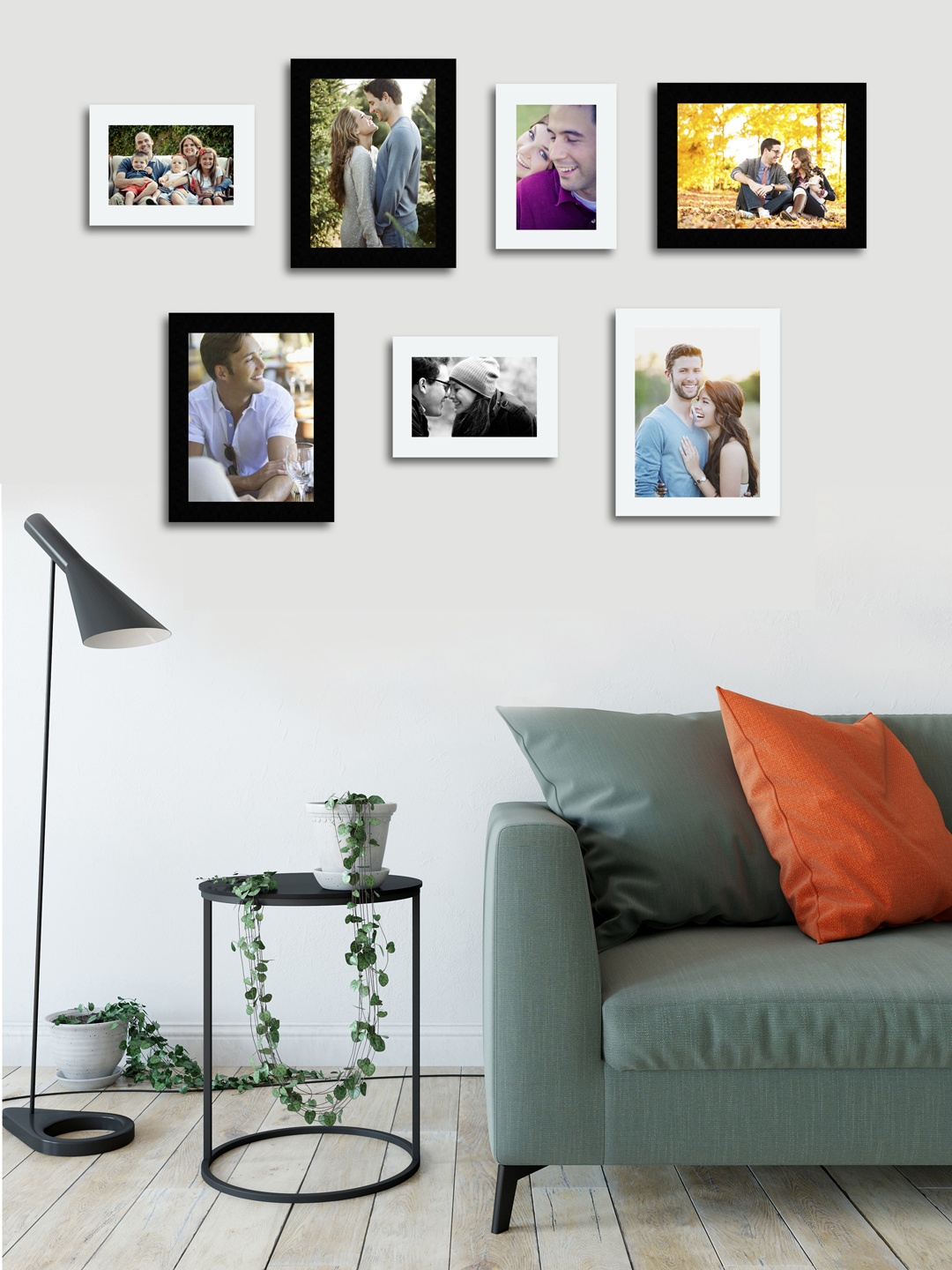 

Art Street Black & White Set of 7 Photo Frames