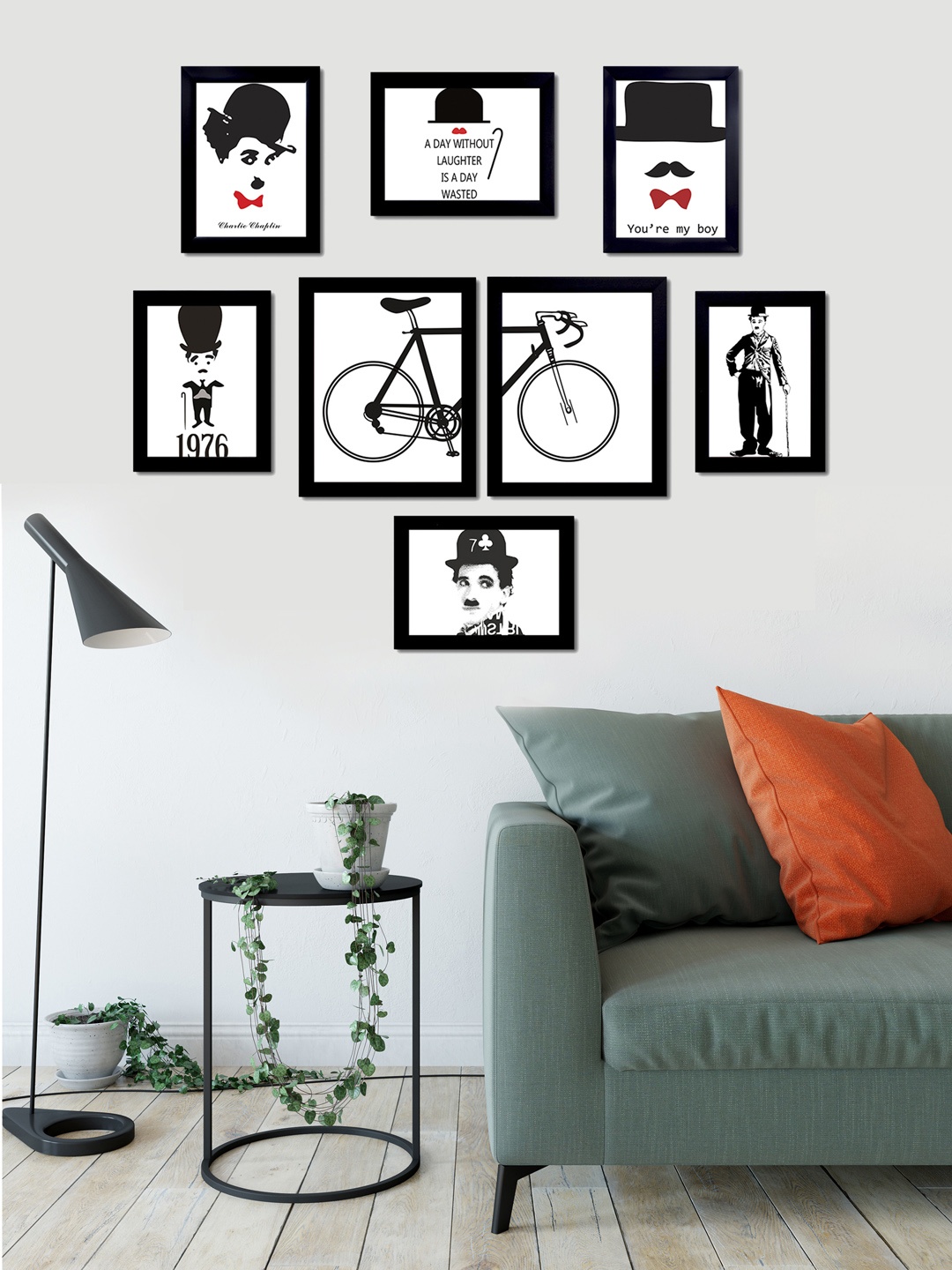 

Art Street Black Set of 8 Photo Frames