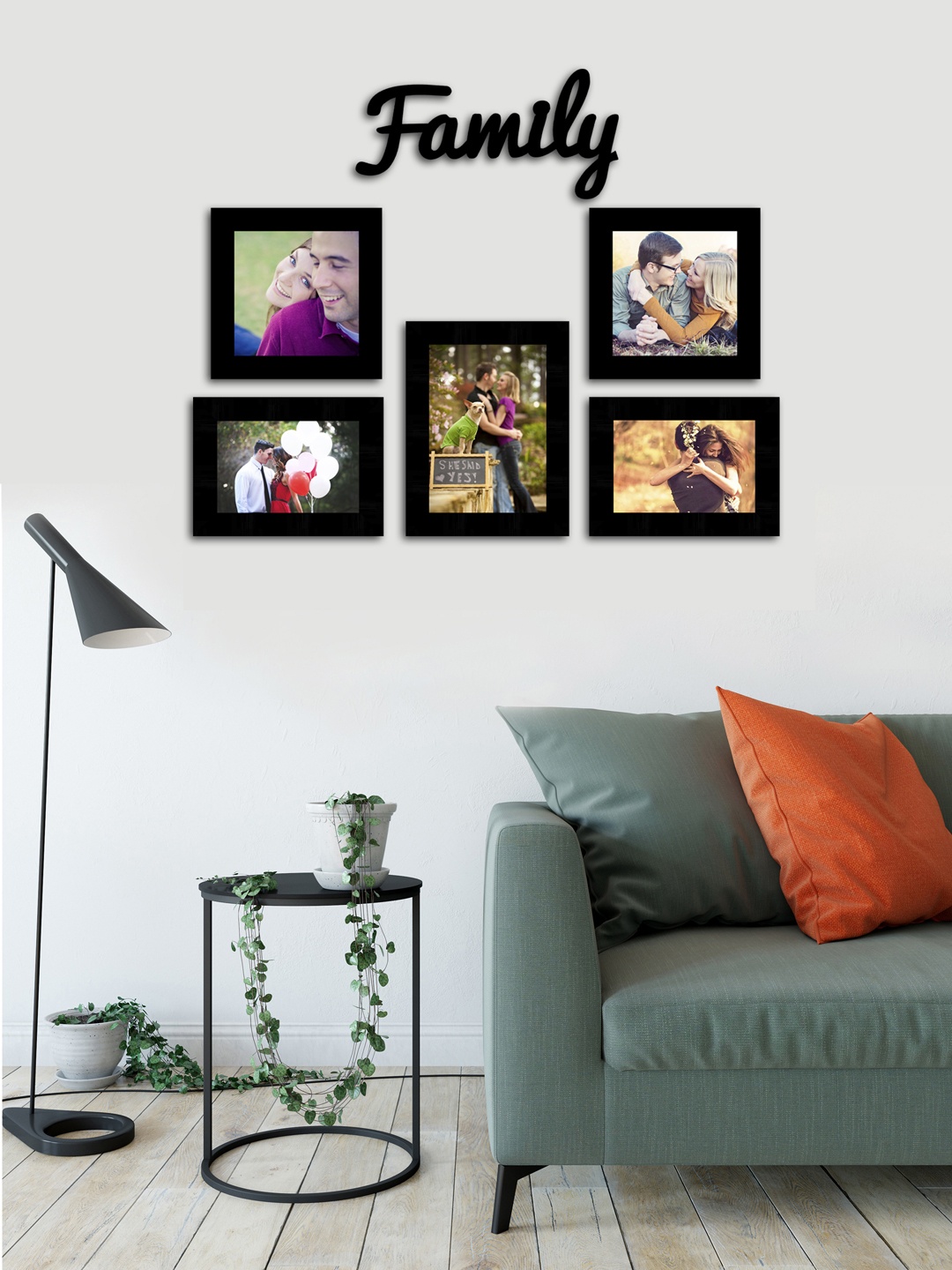 

Art Street Black Set of 5 Photo Frames