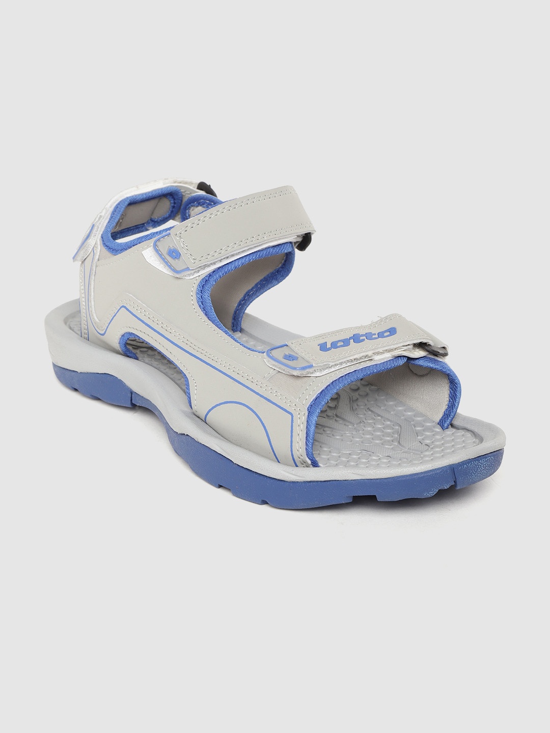 

Lotto Men Grey & Blue Sports Sandals