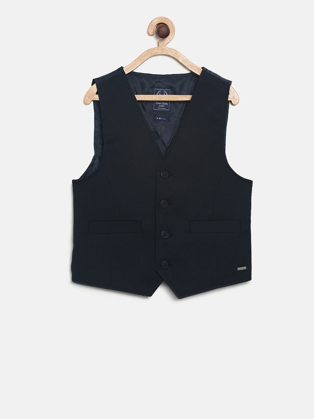 

Allen Solly Junior Boys Navy Blue Solid Ultra Fit Waistcoat