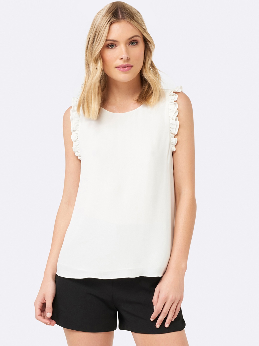 

Forever New Women White Solid Top