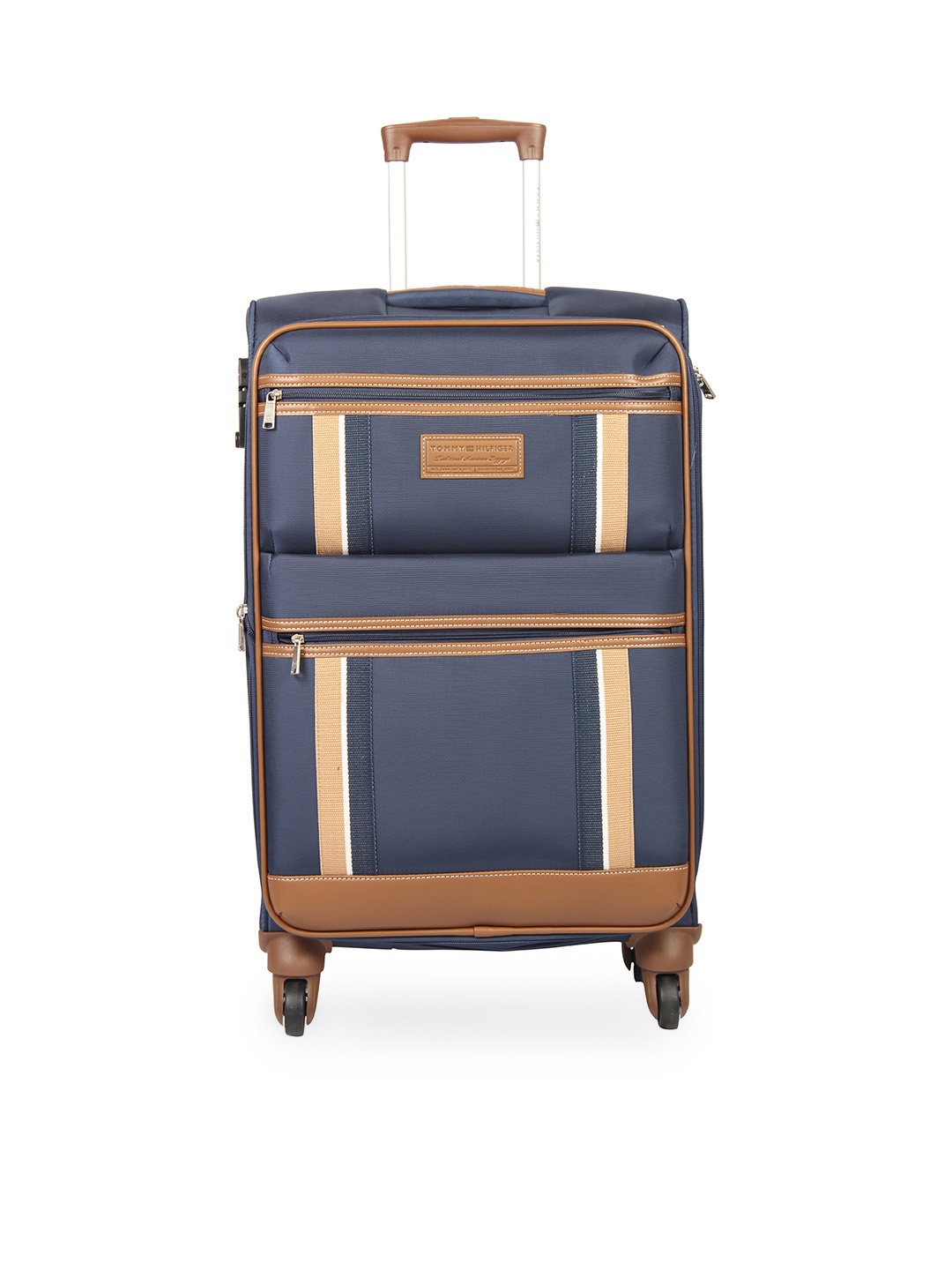 

Tommy Hilfiger Unisex Navy Blue Trolley Bag