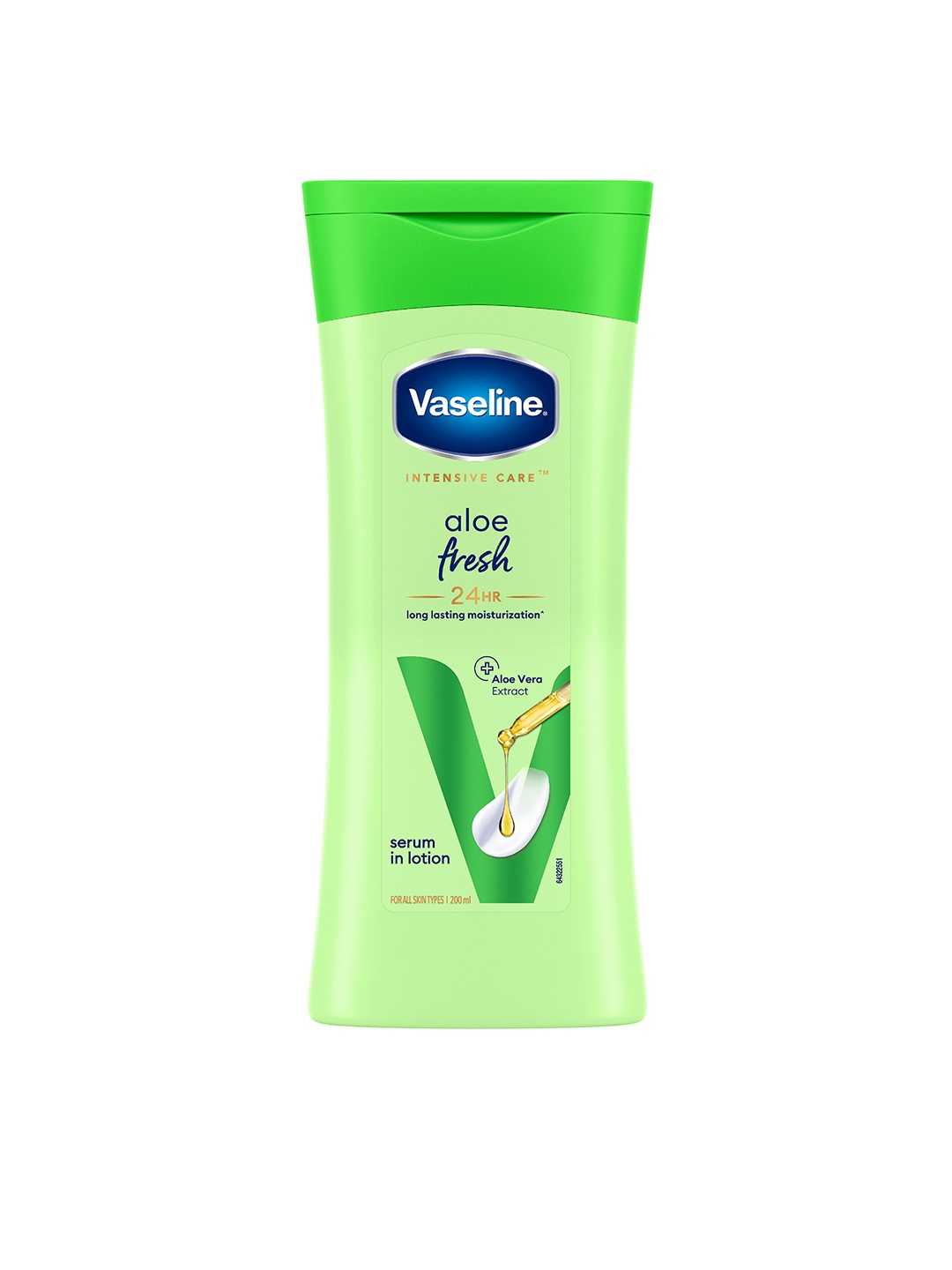 

Vaseline Aloe Fresh Body Lotion with 24 HR Long Lasting Moisturisation - 200ml, Green