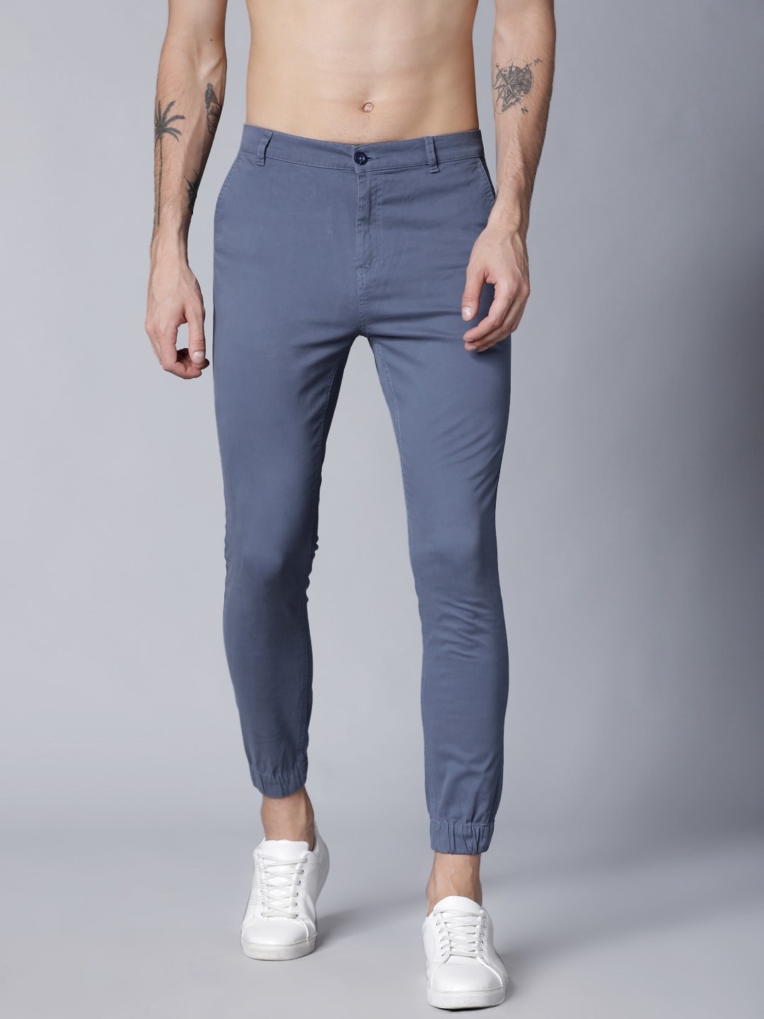 

HIGHLANDER Men Blue Slim Fit Solid Joggers