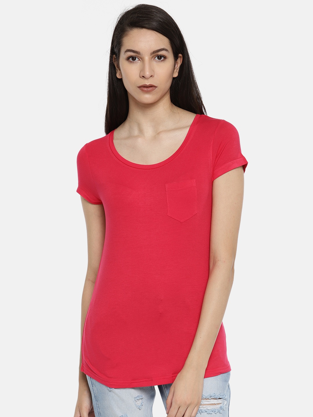 

Fame Forever by Lifestyle Women Pink Solid Top