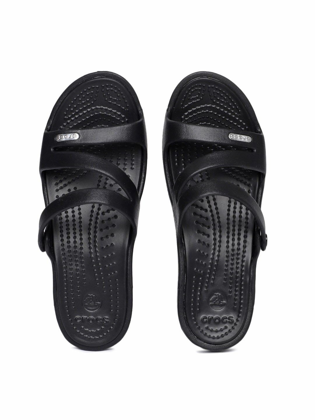 

Crocs Women Black Solid Comfort Sandals