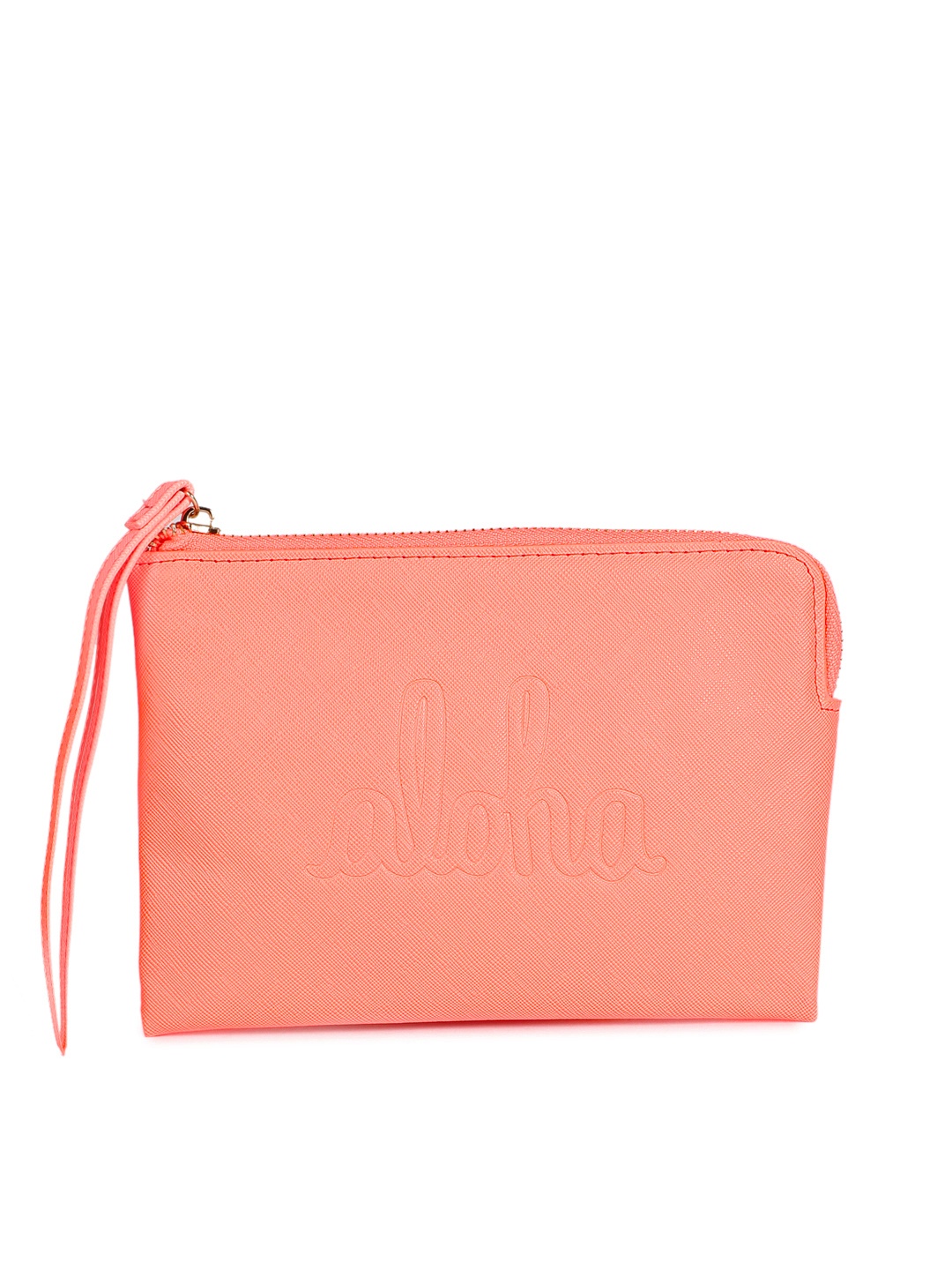 

Accessorize Neon Orange Solid Clutch