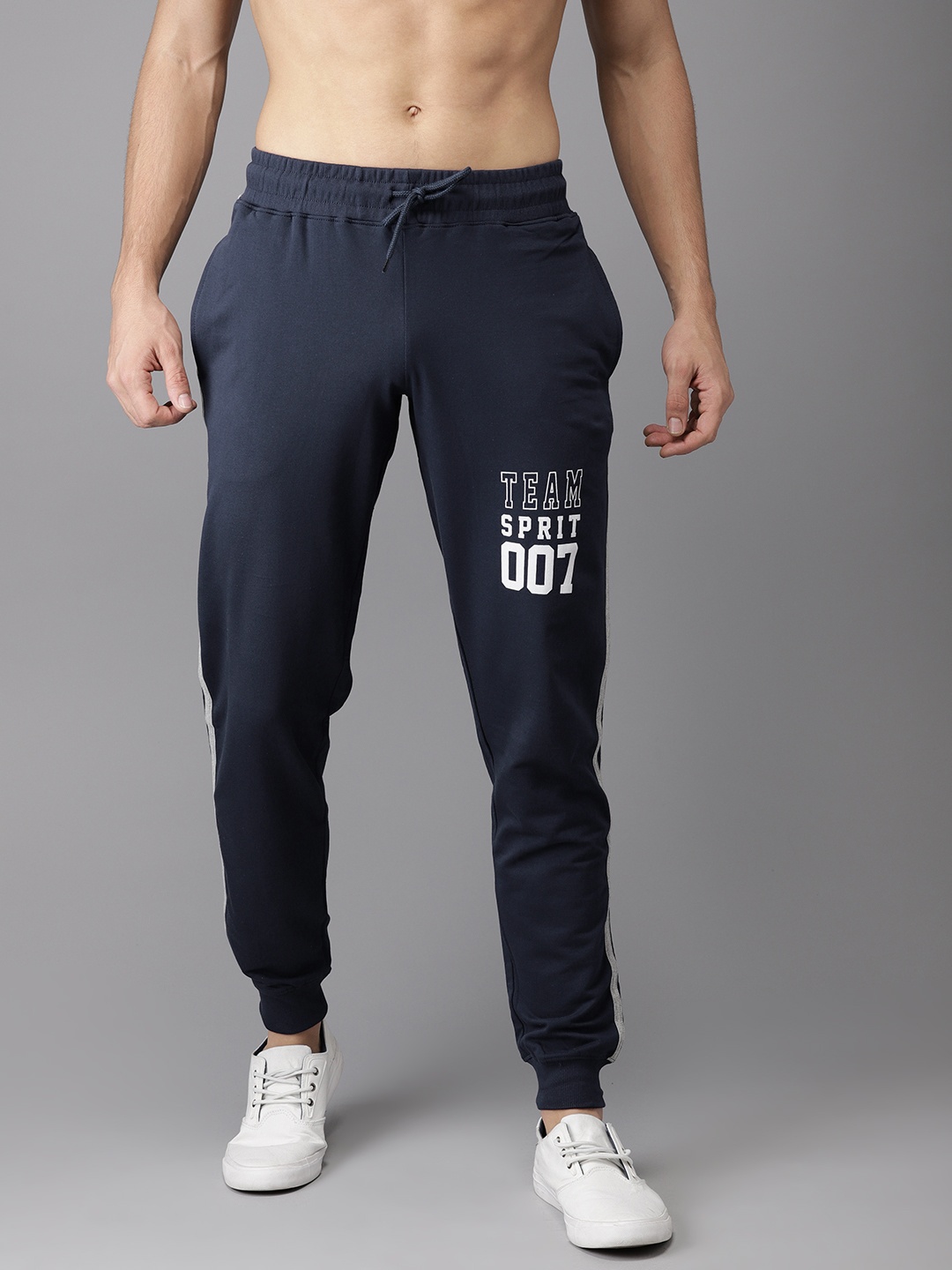 

HERE&NOW Men Navy Joggers, Navy blue