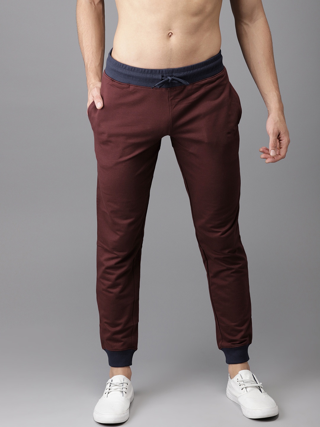 

HERE&NOW Men Maroon Jogger