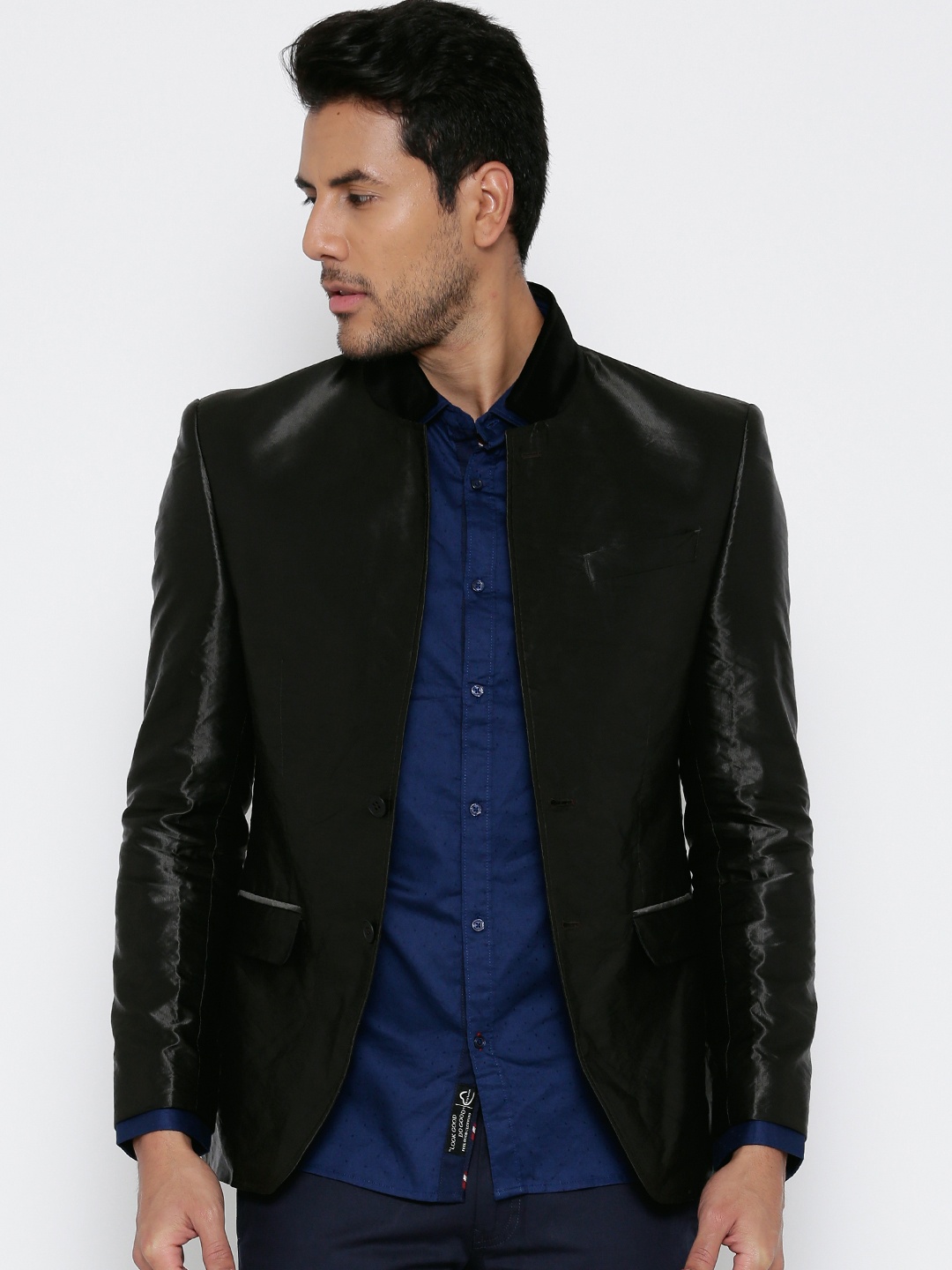 

Blackberrys Men Olive Green Blazer