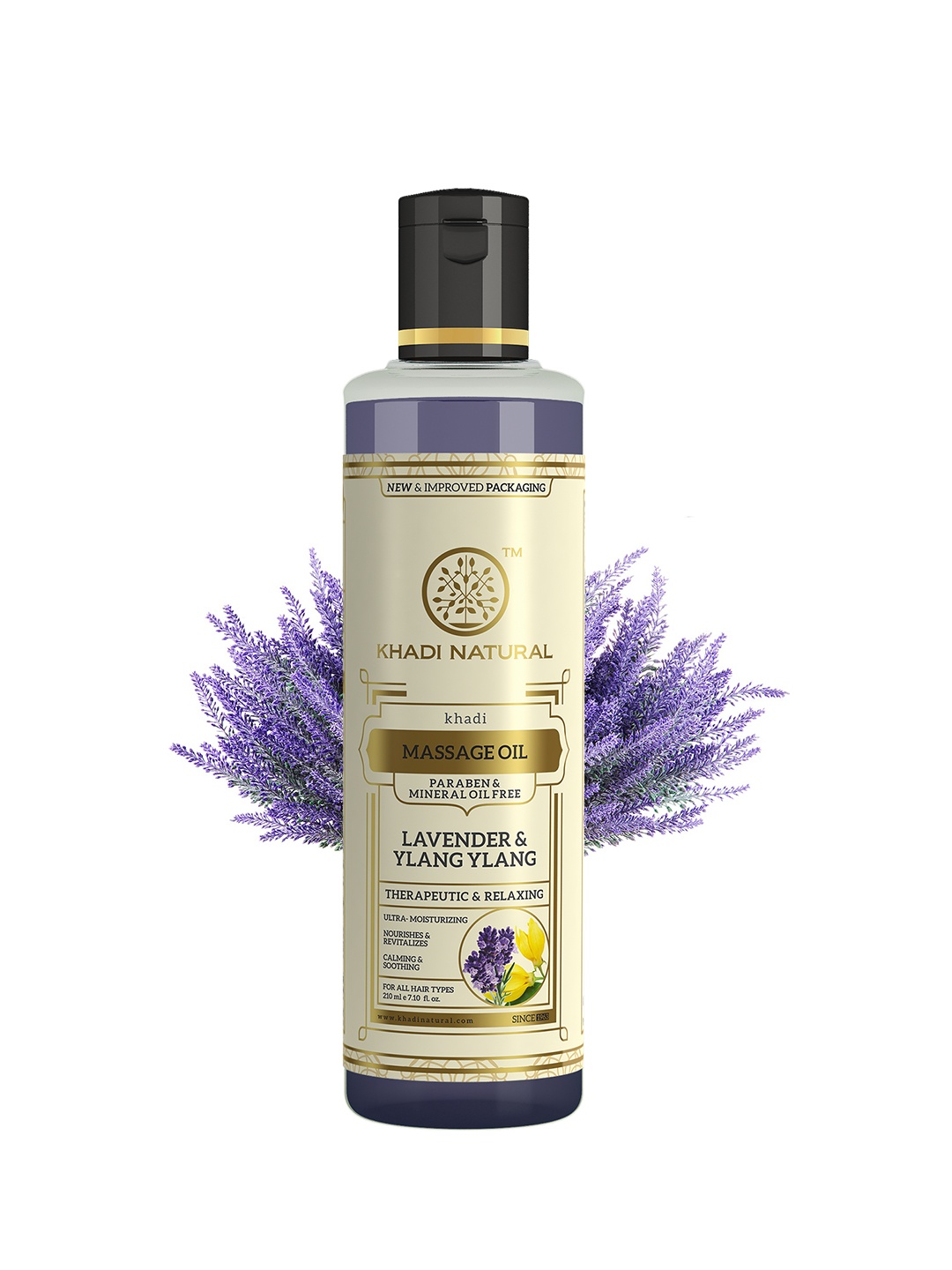 

Khadi Natural Lavender & Ylang Ylang Massage Oil To Nourishes & Revitalizes - 210ml